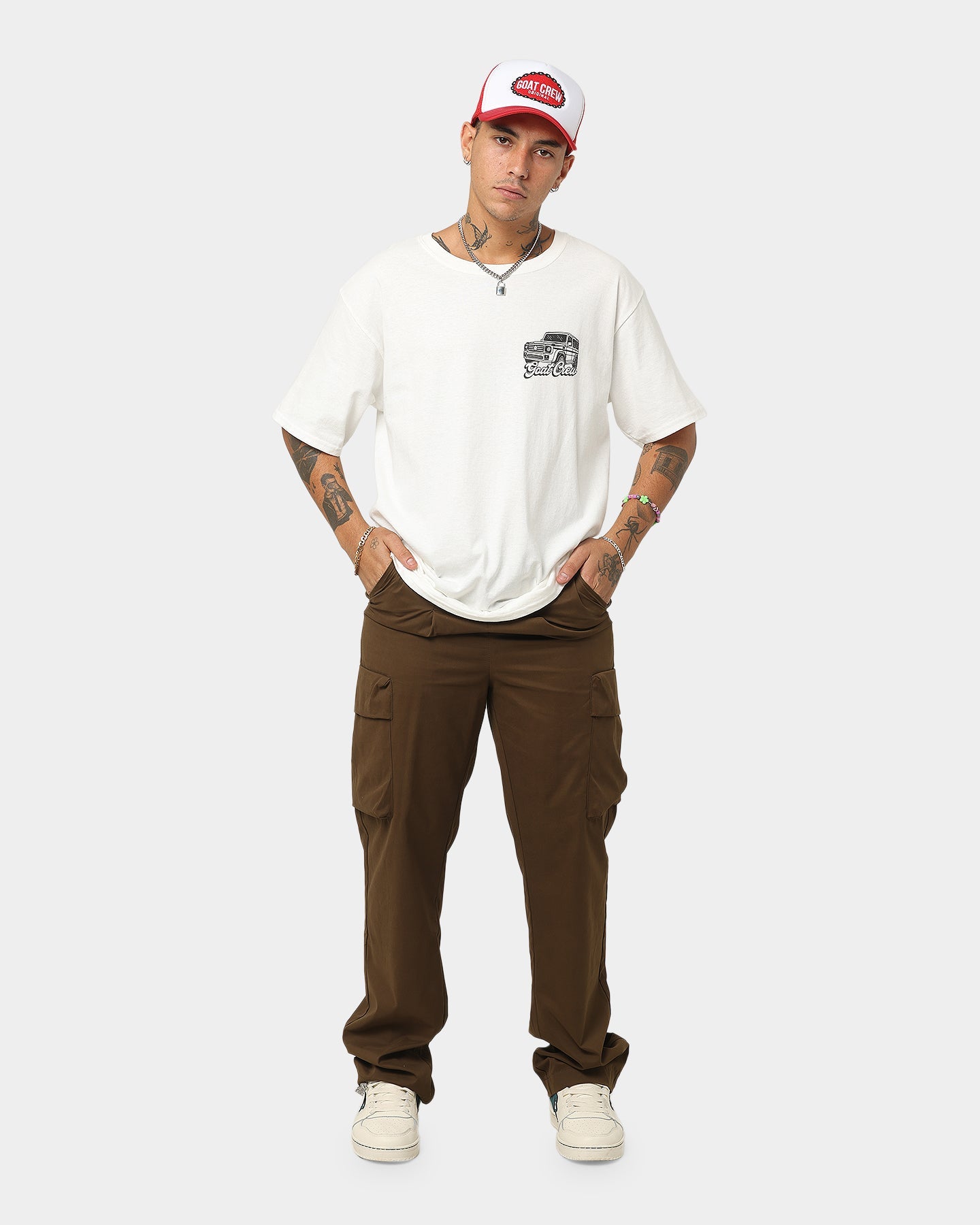 Goat Crew Truck T-Shirt White