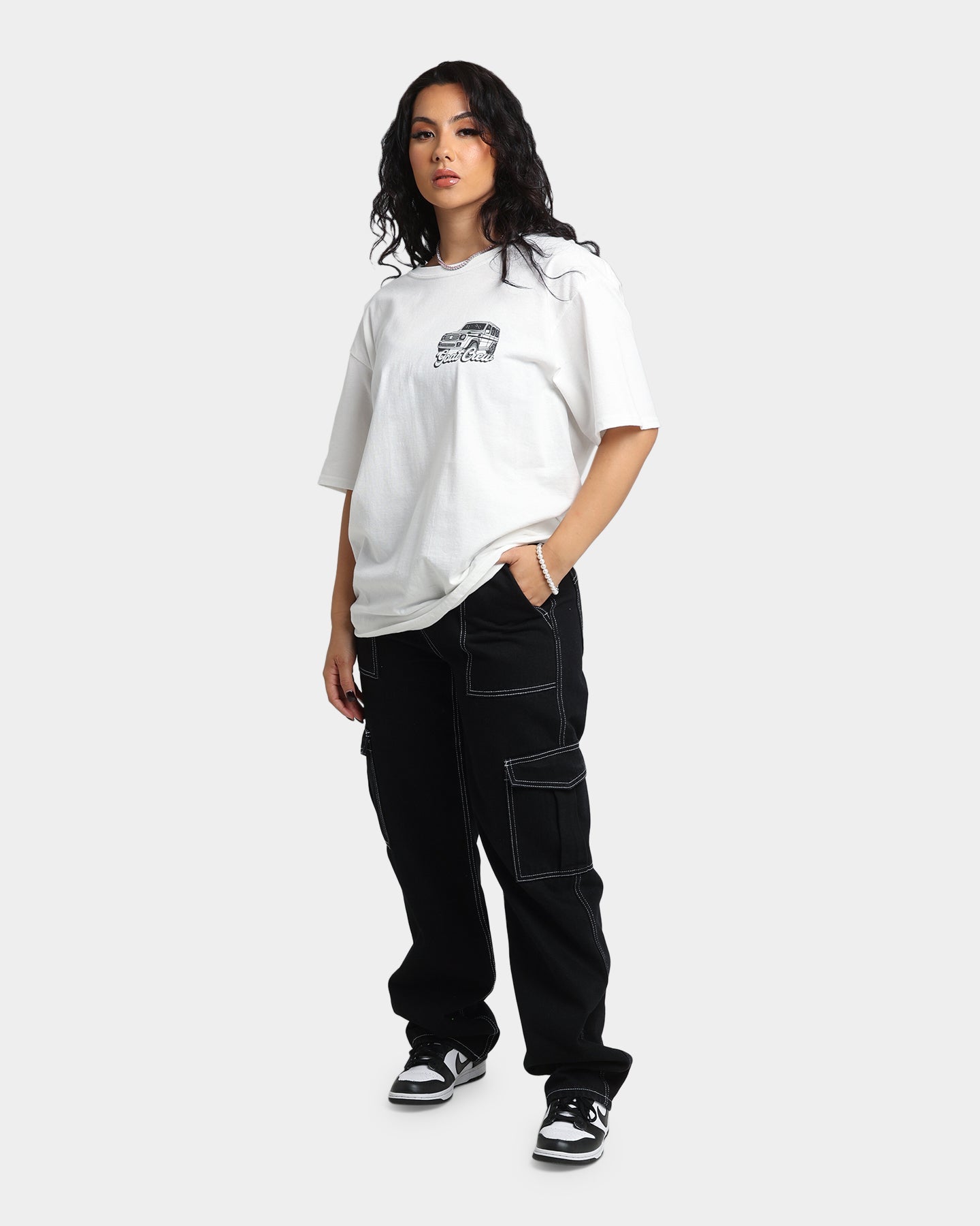 Goat Crew Truck T-Shirt White Style001