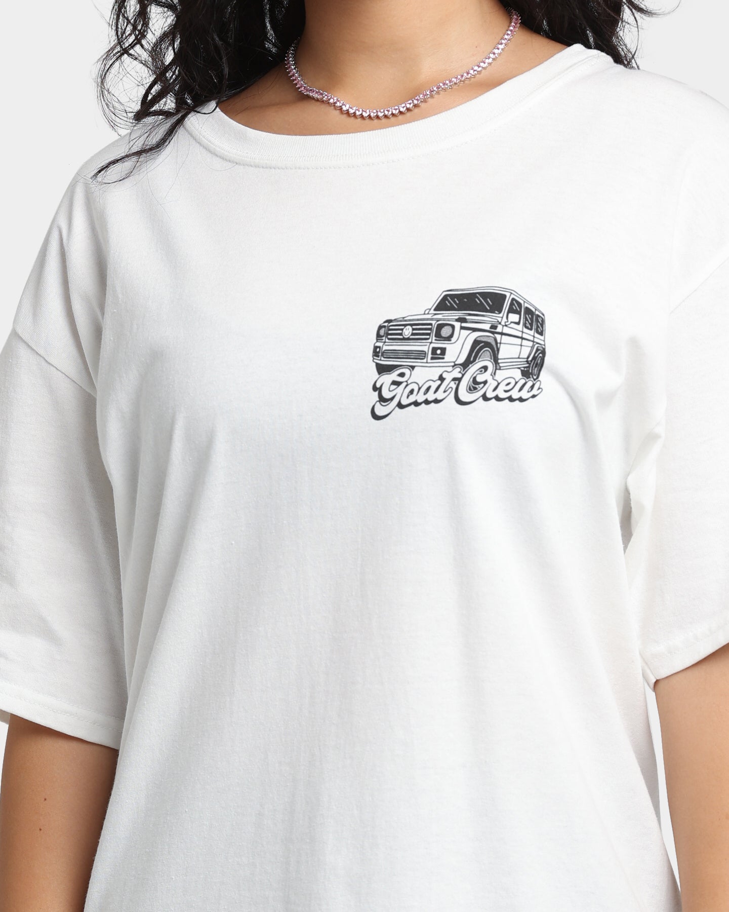 Goat Crew Truck T-Shirt White Style001