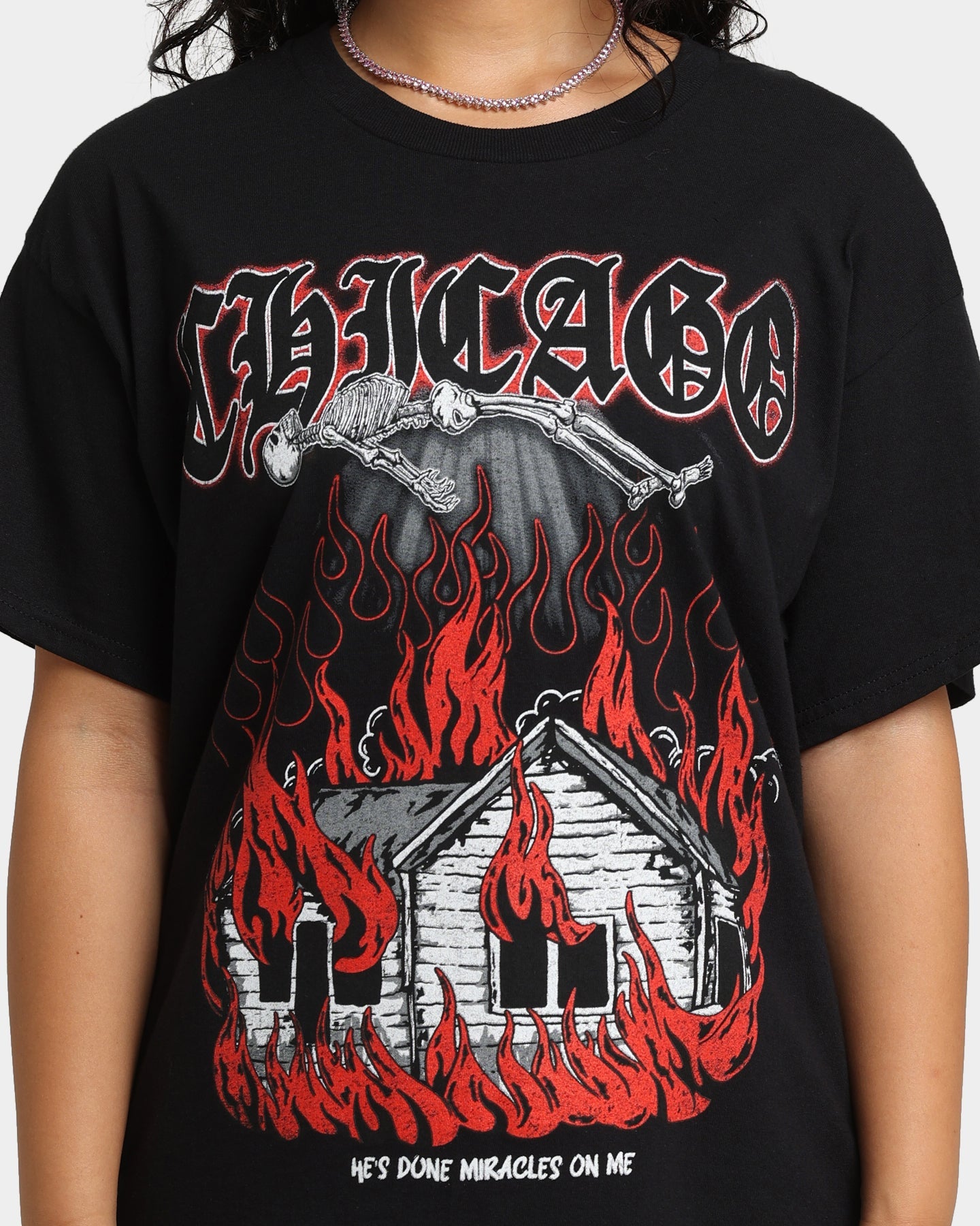 Goat Crew Chicago Vintage T-Shirt Black Style001