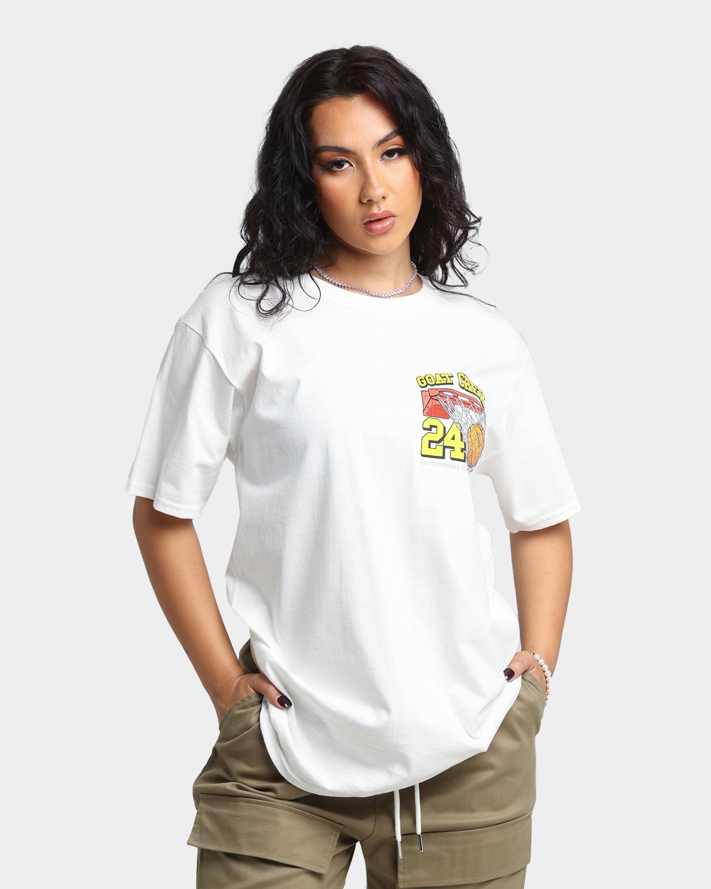 Goat Crew Greatest Baller T-Shirt White Style001