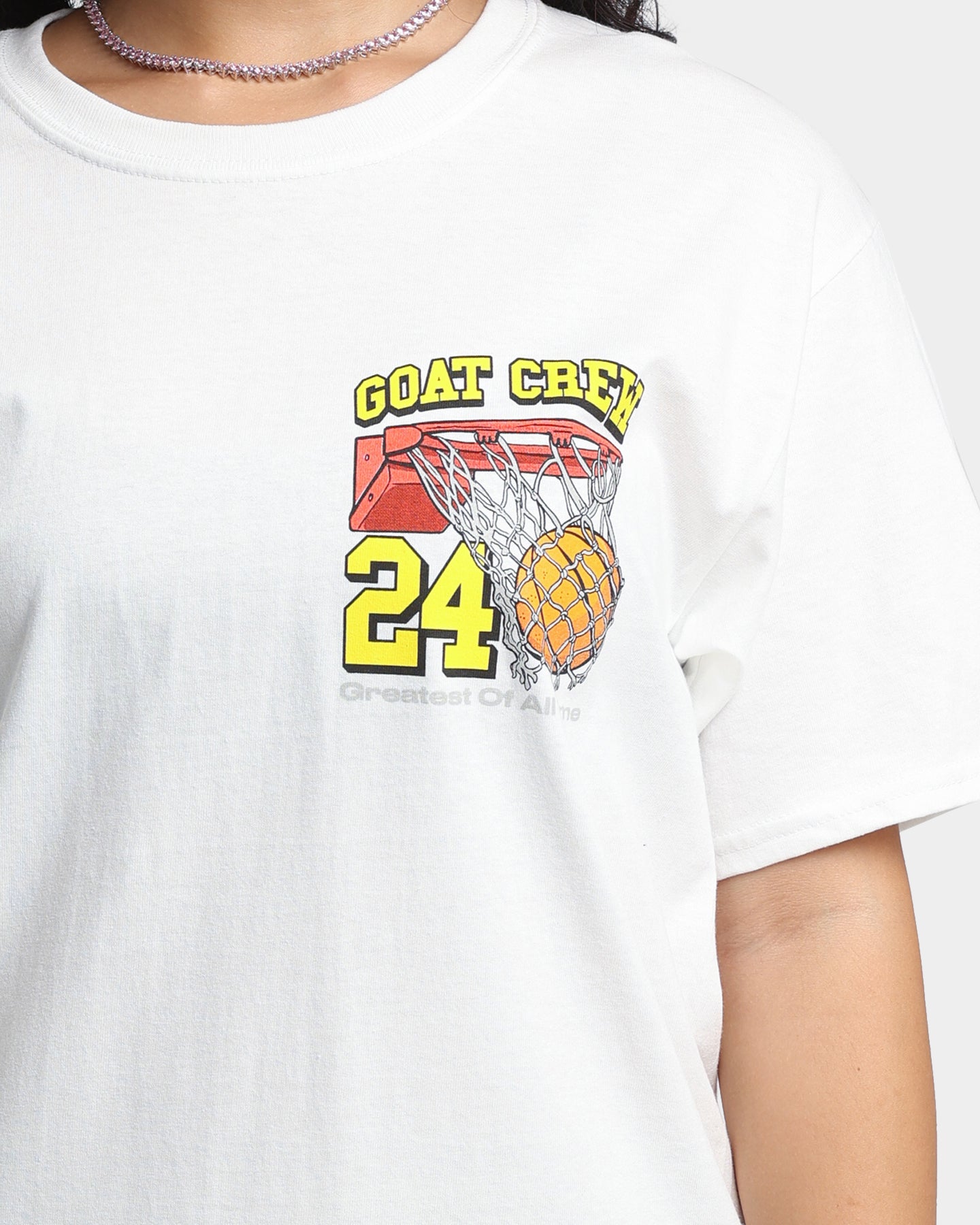 Goat Crew Greatest Baller T-Shirt White Style001