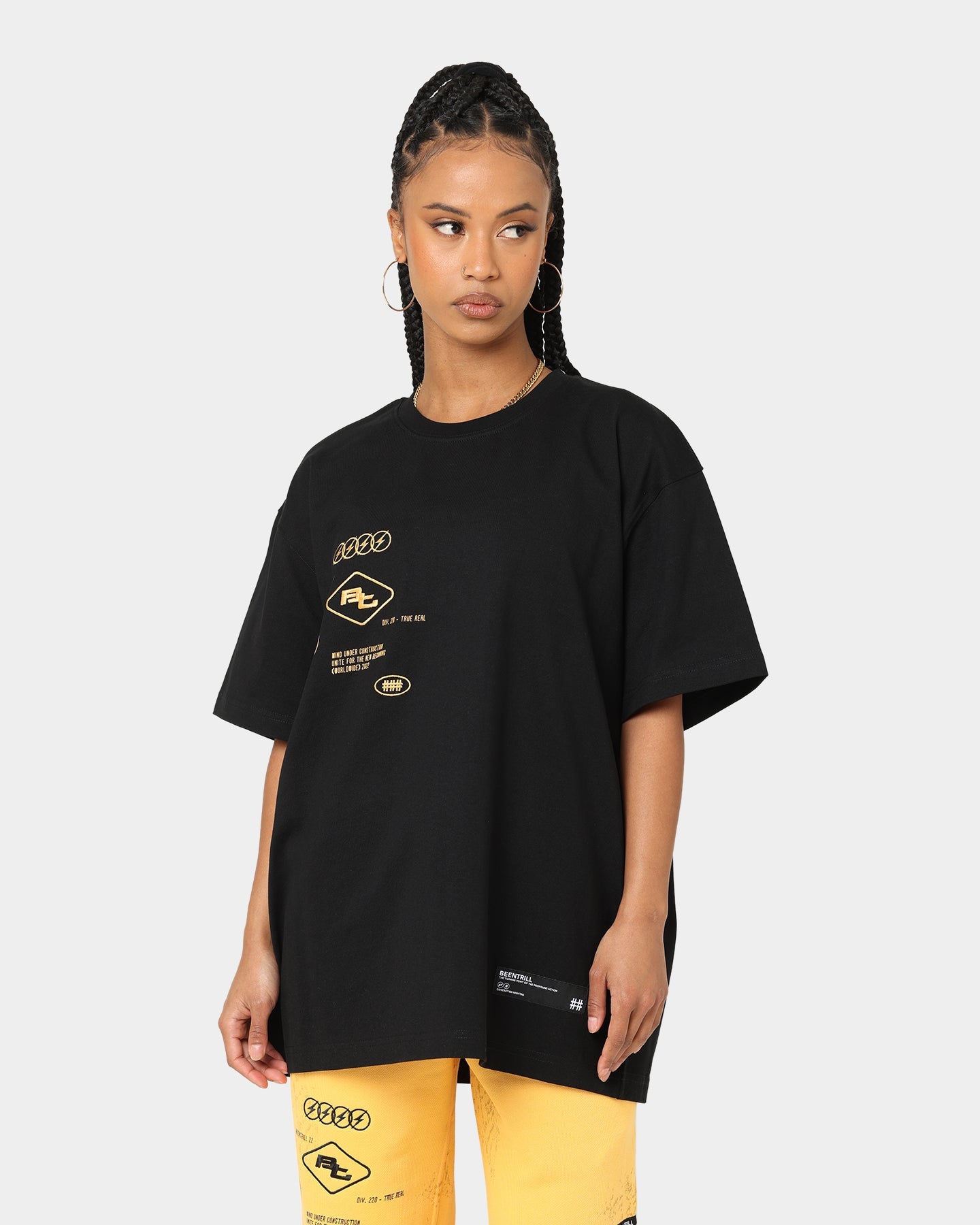 BEENTRILL Circuitry T-Shirt Black Style001