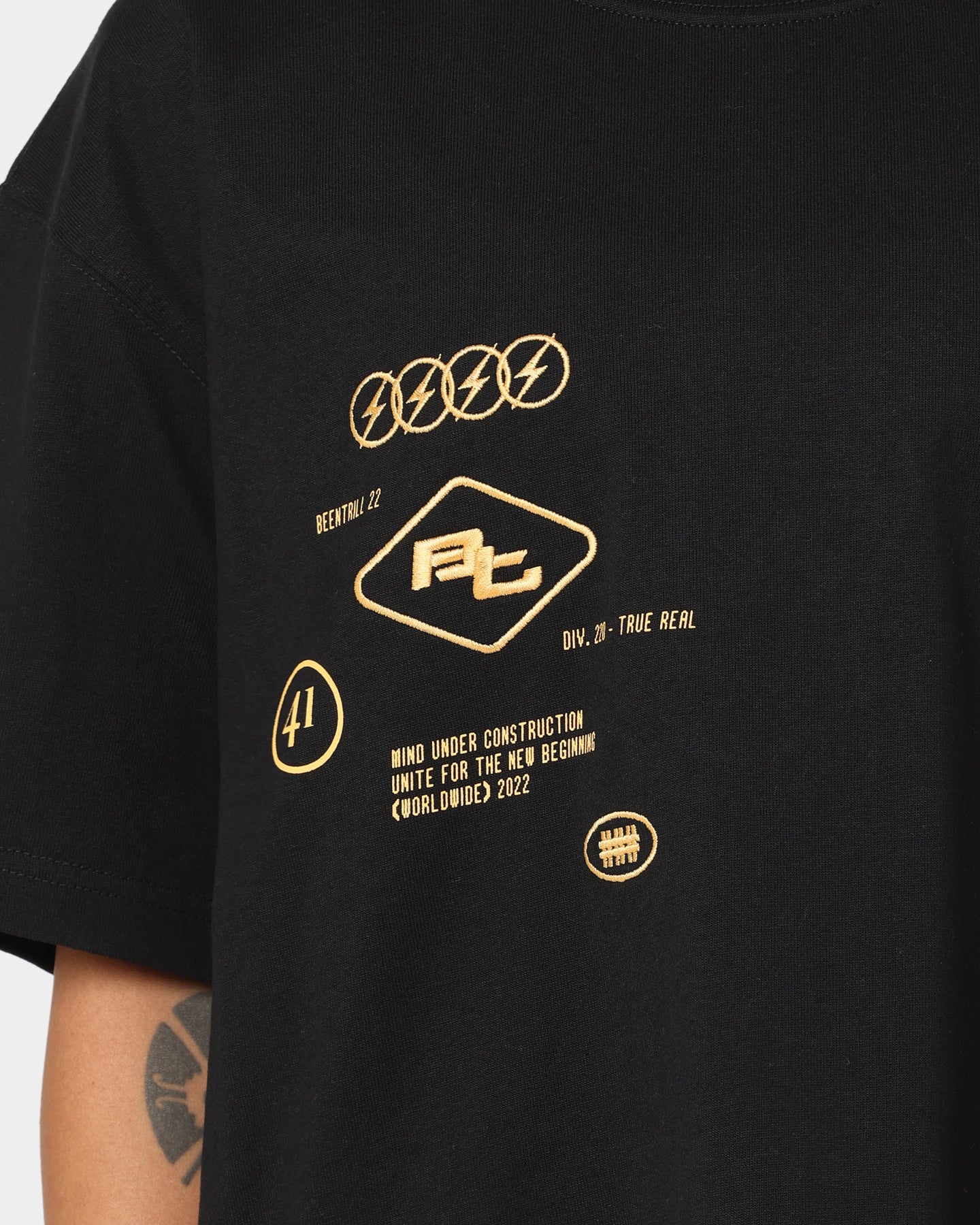 BEENTRILL Circuitry T-Shirt Black Style001