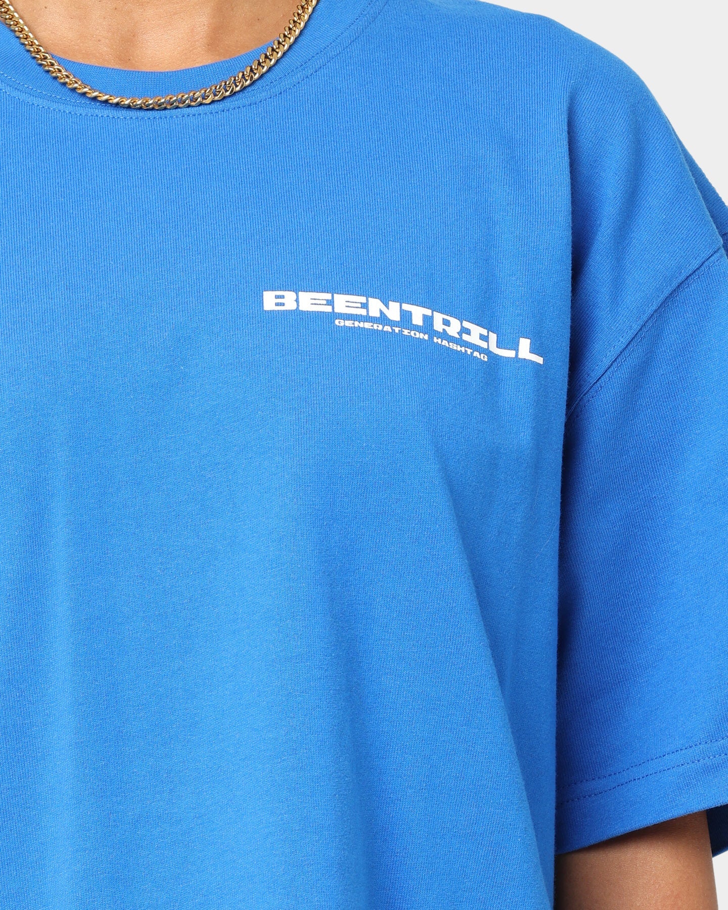 BEENTRILL Nu Logo T-Shirt Cobalt Blue Style001