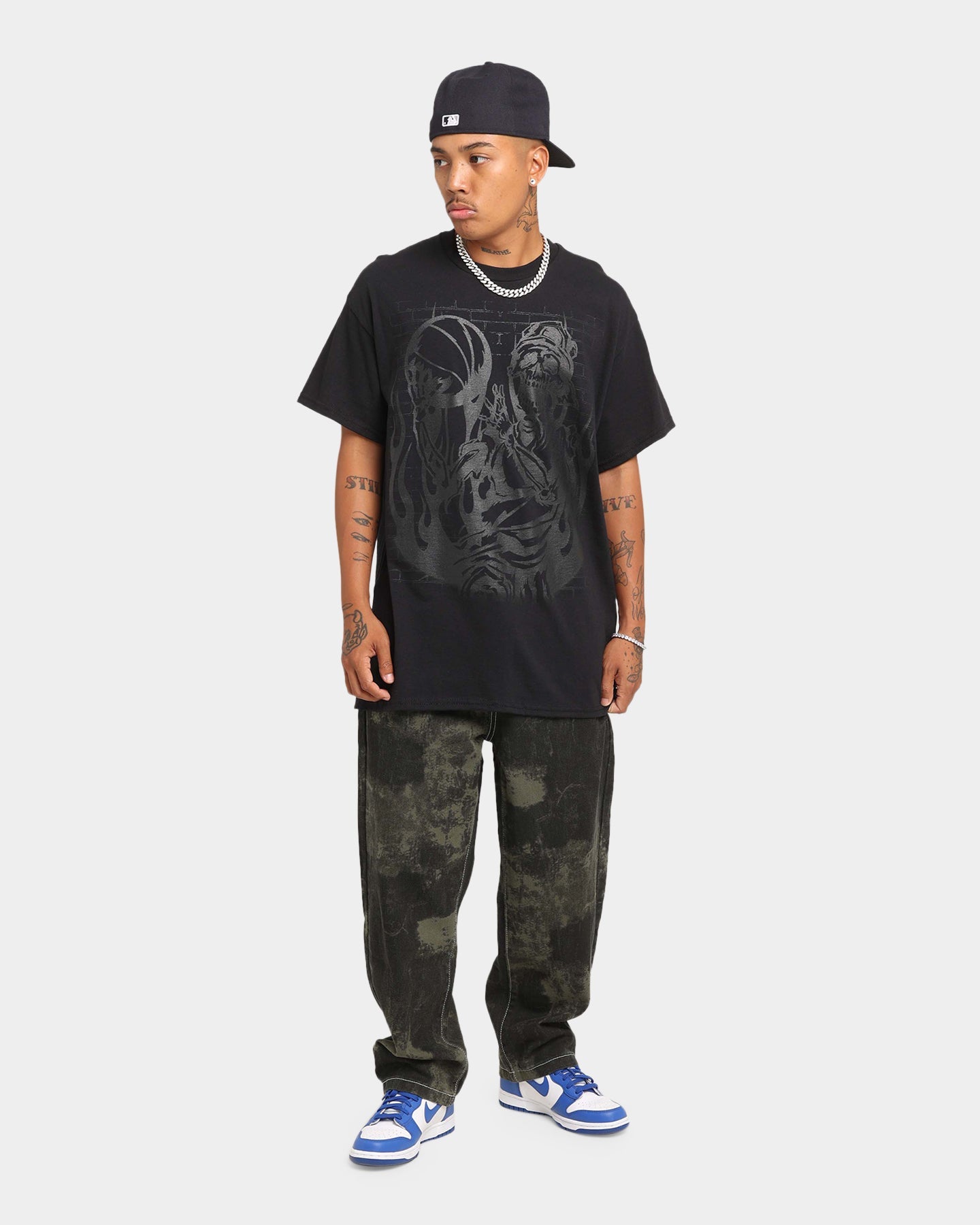 Goat Crew Baller Skeleton Blockout T-Shirt Black