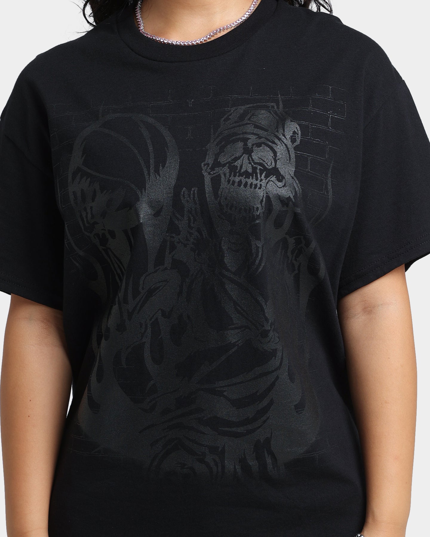 Goat Crew Baller Skeleton Blockout T-Shirt Black Style001