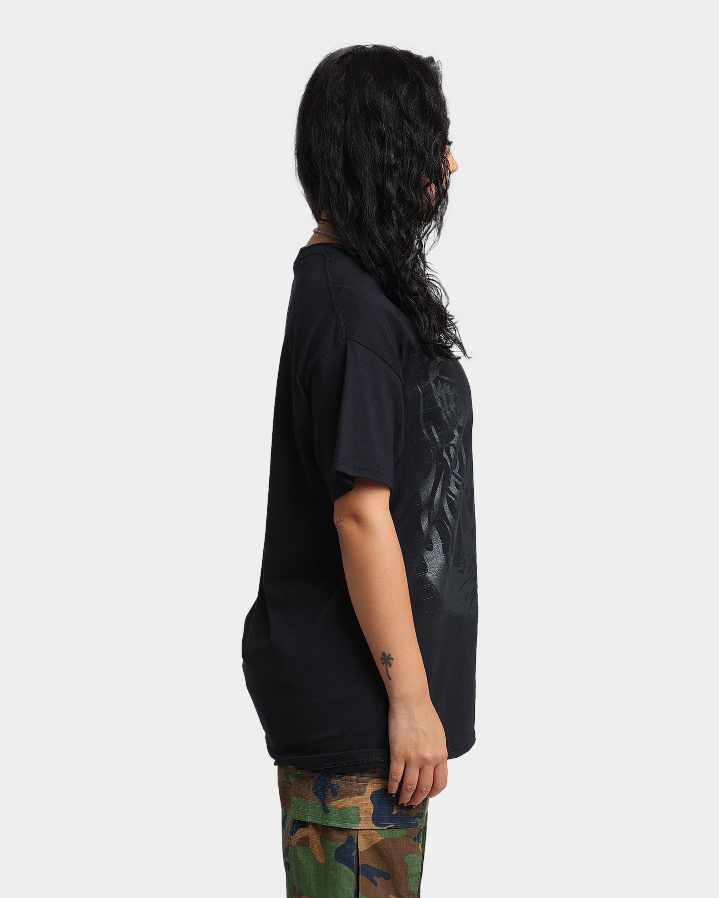Goat Crew Baller Skeleton Blockout T-Shirt Black Style001