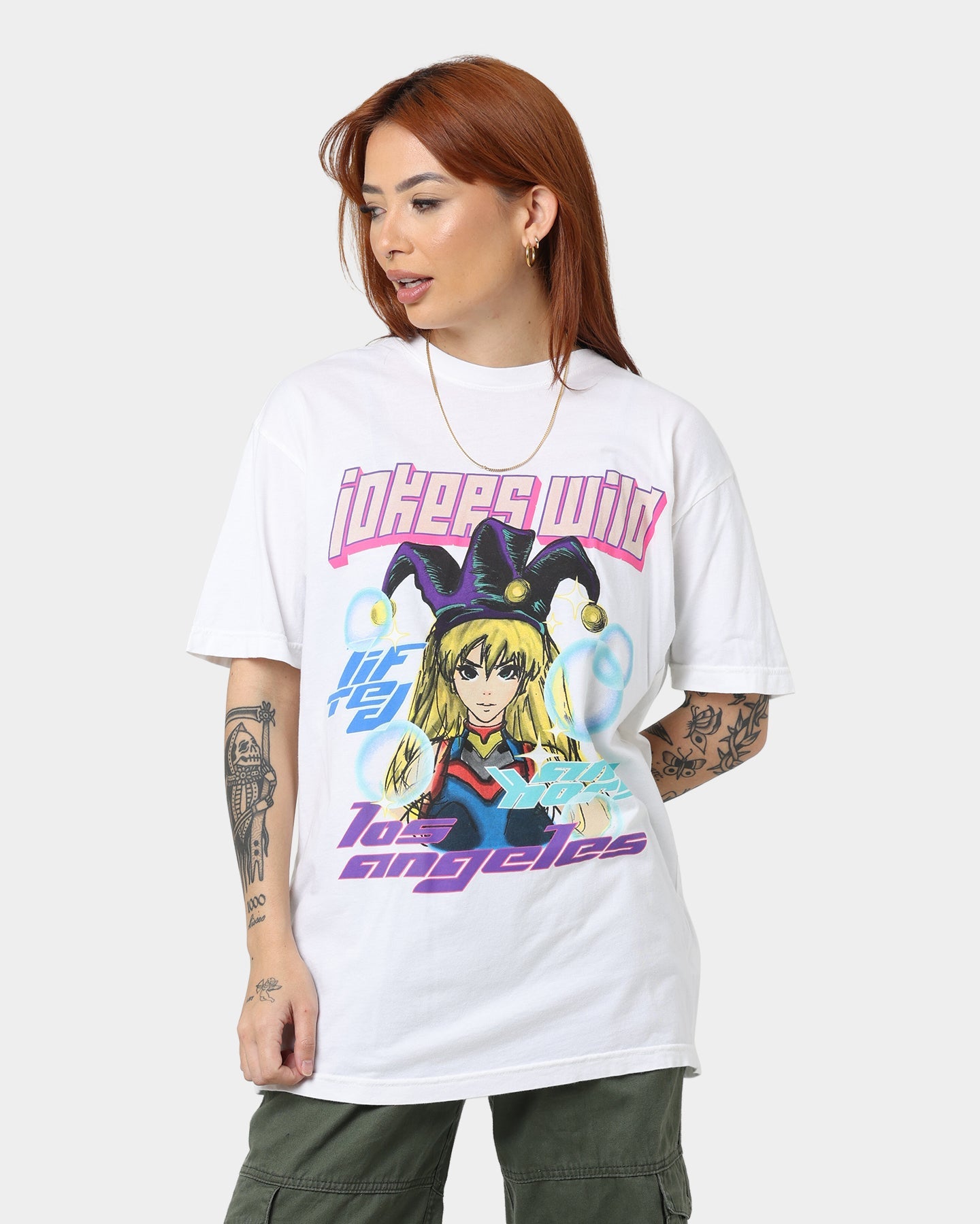 Lifted Anchors Jokers Wild T-Shirt Off White Style001