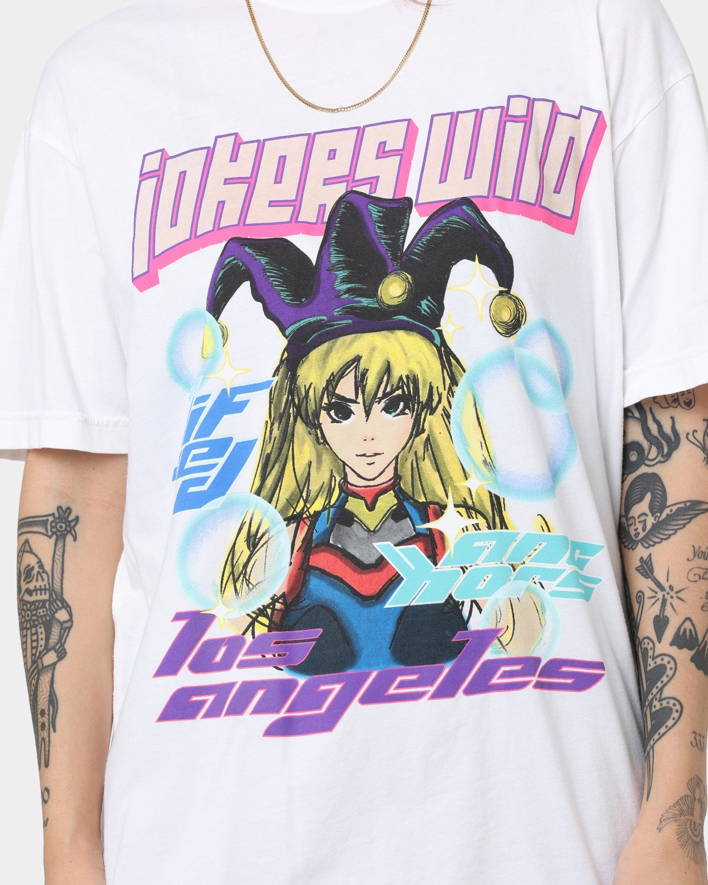 Lifted Anchors Jokers Wild T-Shirt Off White Style001