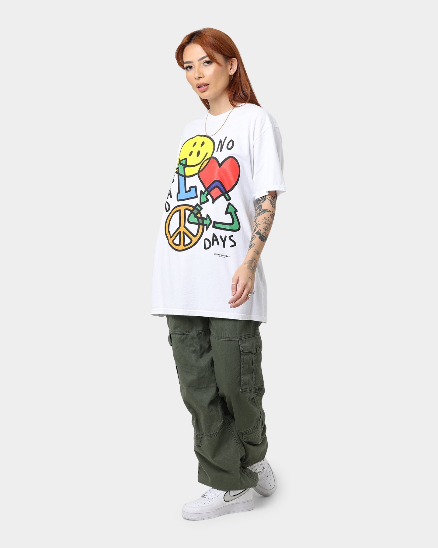 Lifted Anchors No Bad Days T-Shirt White Style001