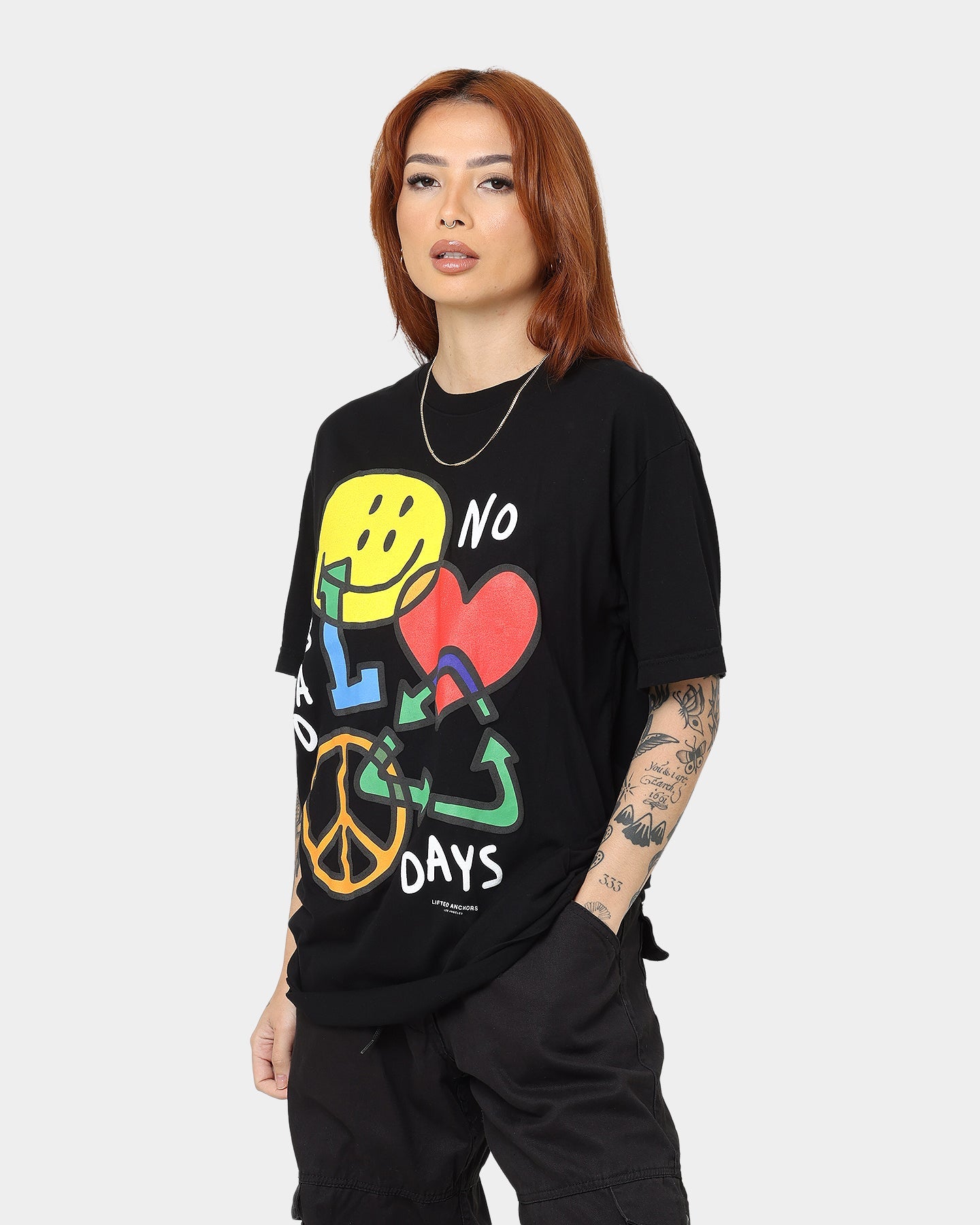 Lifted Anchors No Bad Days T-Shirt Black Style001