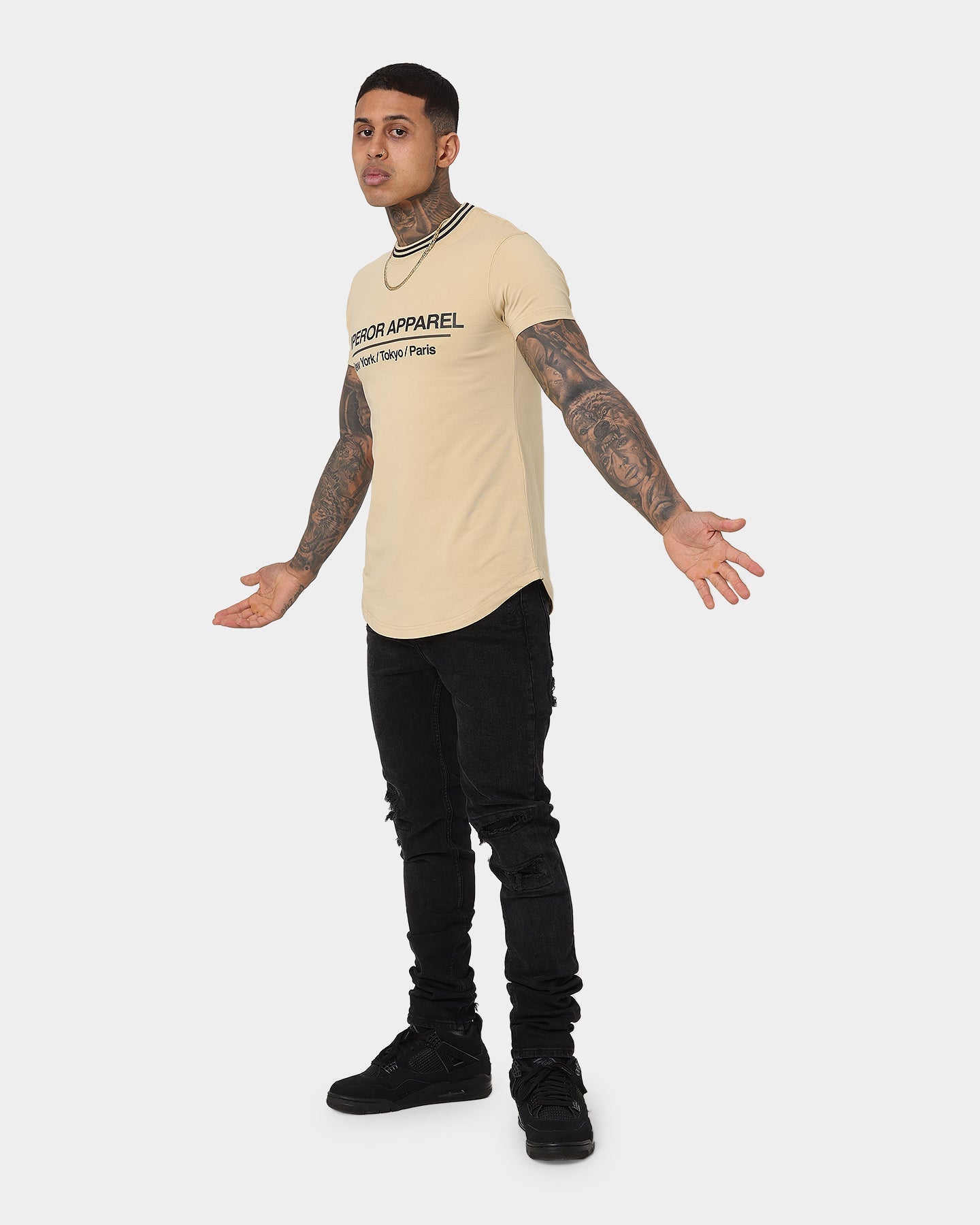 Emperor Apparel City After Dark Short Sleeve T-Shirt Stone