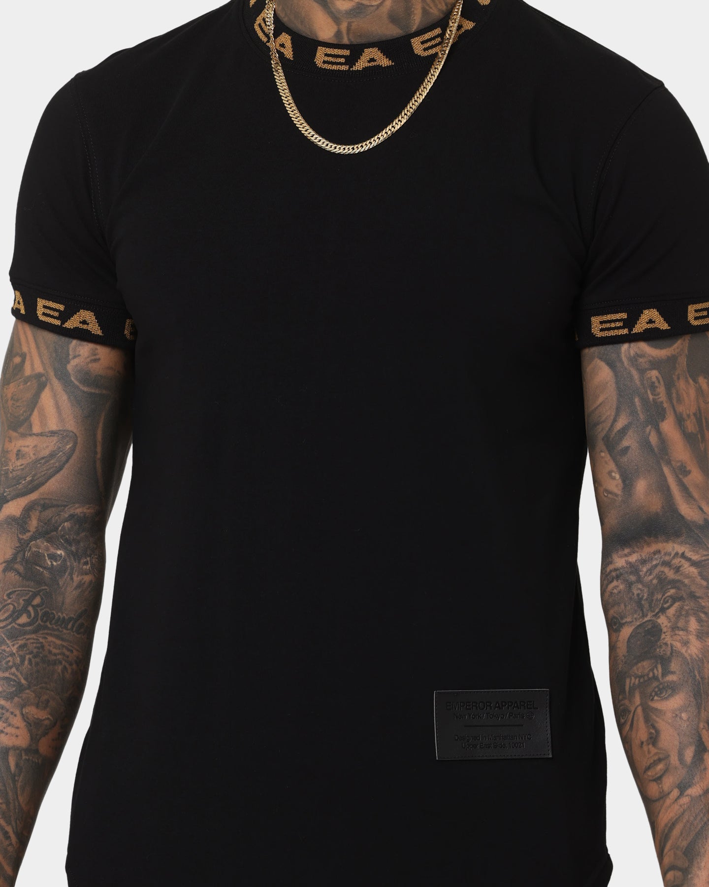 Emperor Apparel Elegance After Dark Short Sleeve T-Shirt Black/Gold