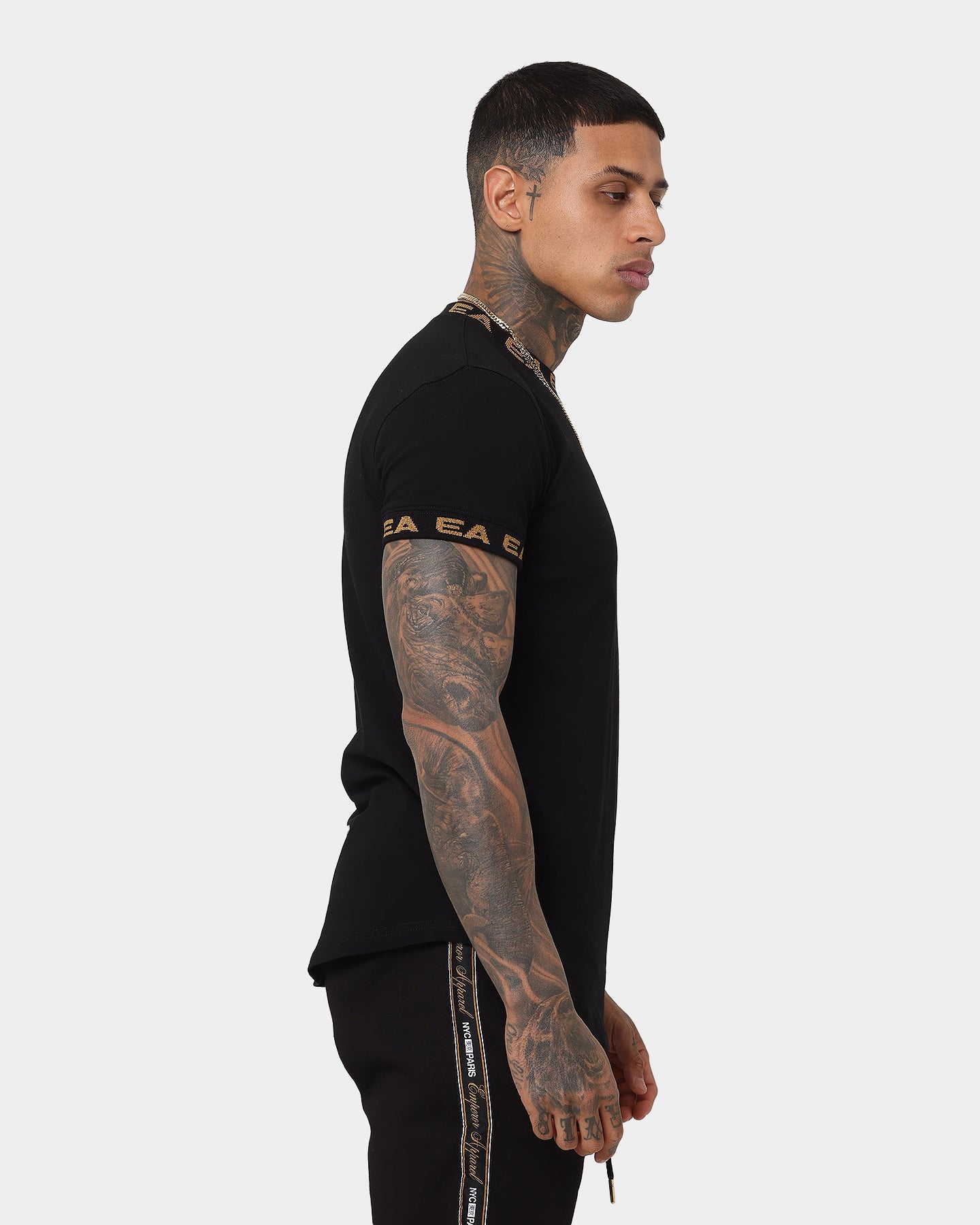 Emperor Apparel Elegance After Dark Short Sleeve T-Shirt Black/Gold