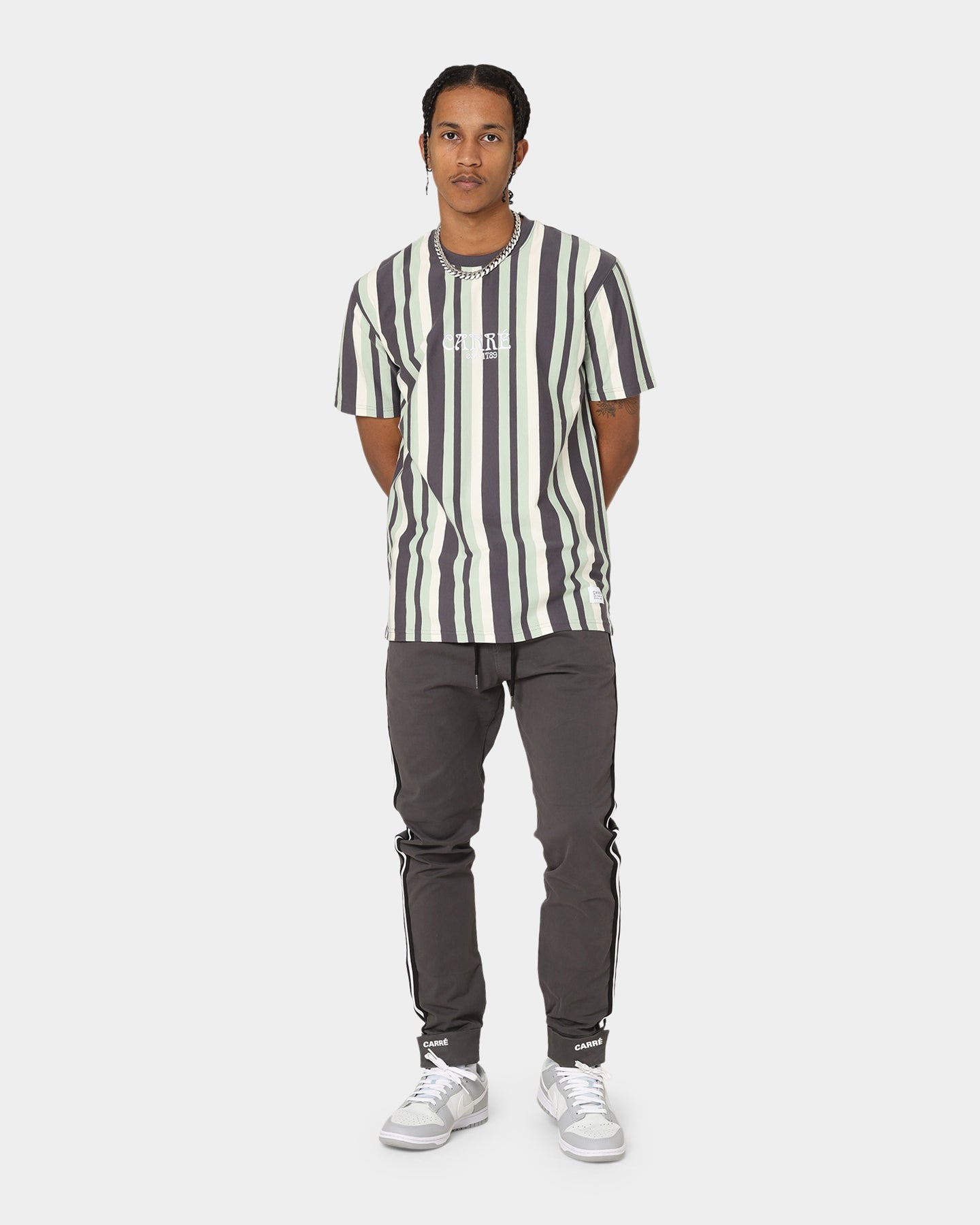 Carr√© La Band√© Classic T-Shirt Charcoal/Green