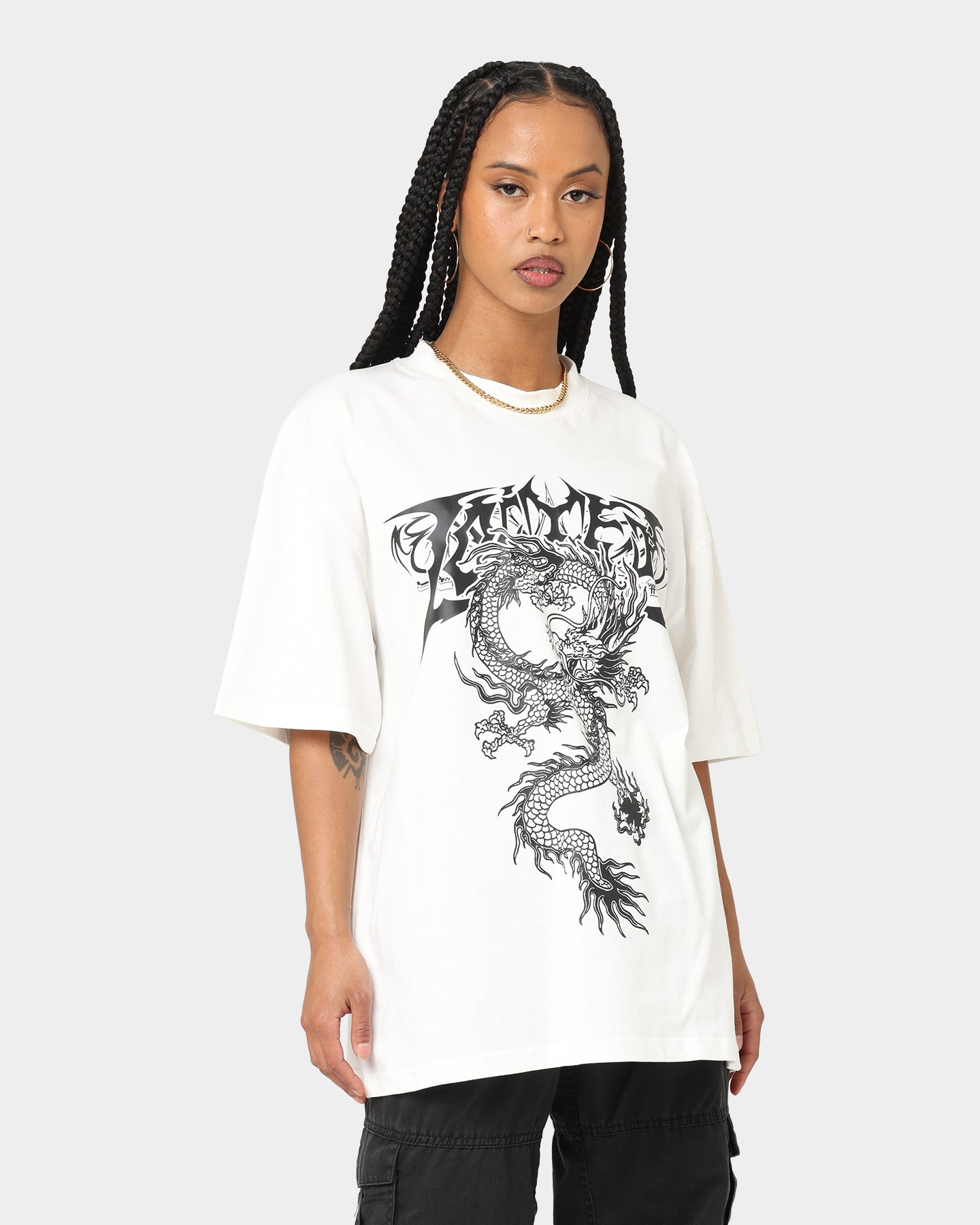 Loiter Anarchy T-Shirt Off White Style001