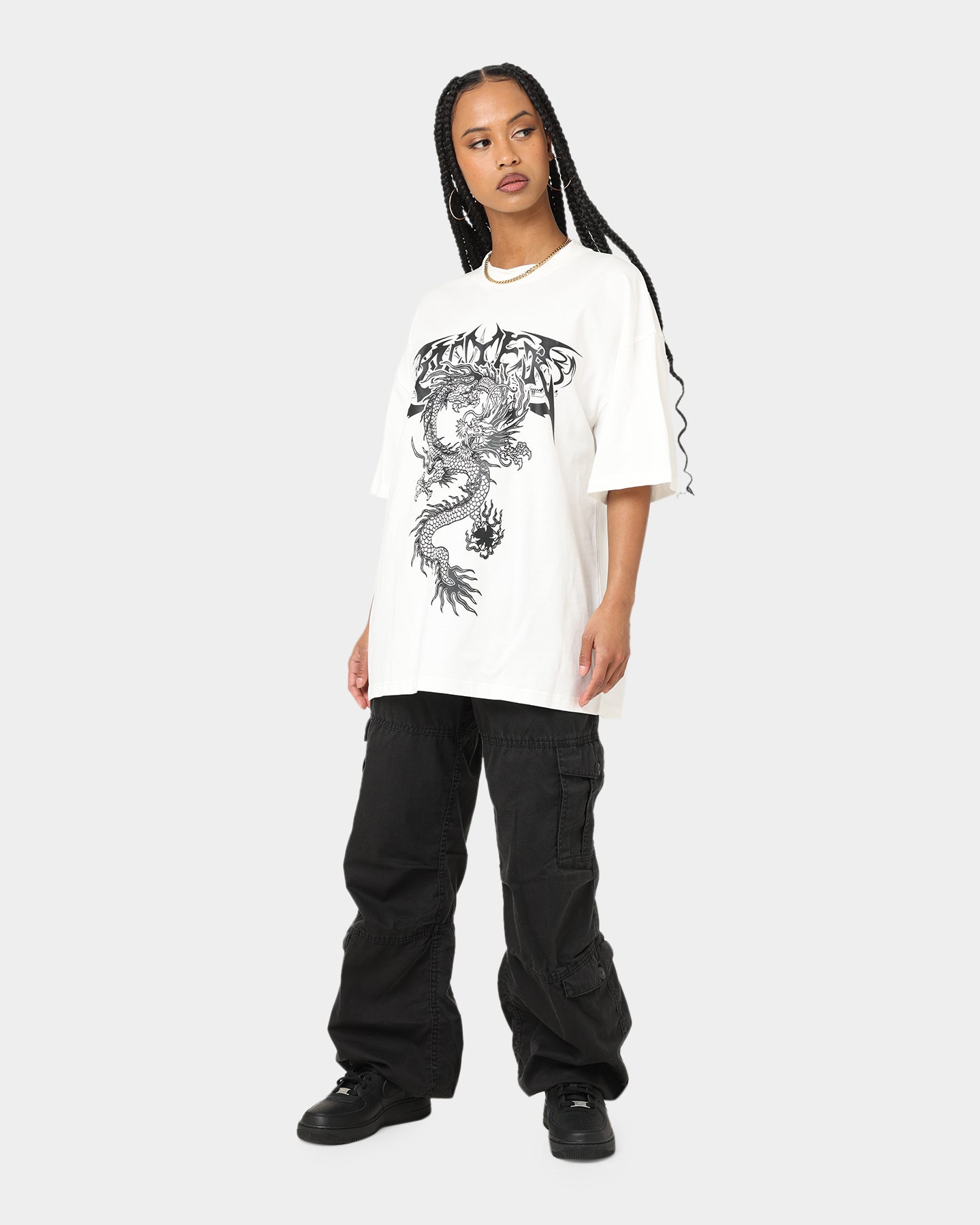 Loiter Anarchy T-Shirt Off White Style001