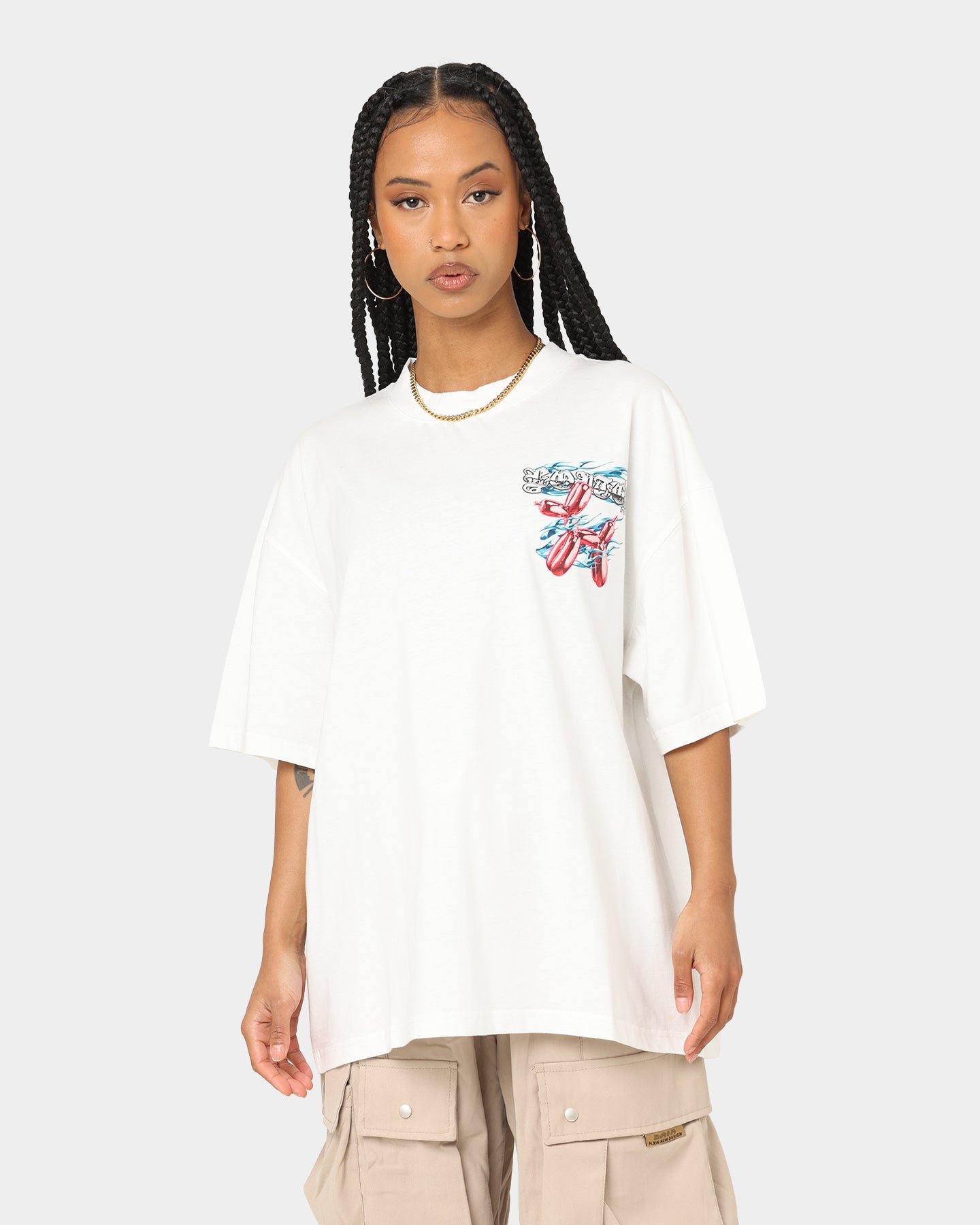 Loiter Chroma T-Shirt Off White Style001