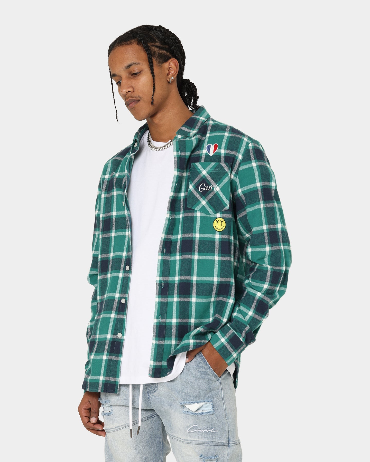 Carr√© Revolutionnaires Flannel Shirt Deep Teal