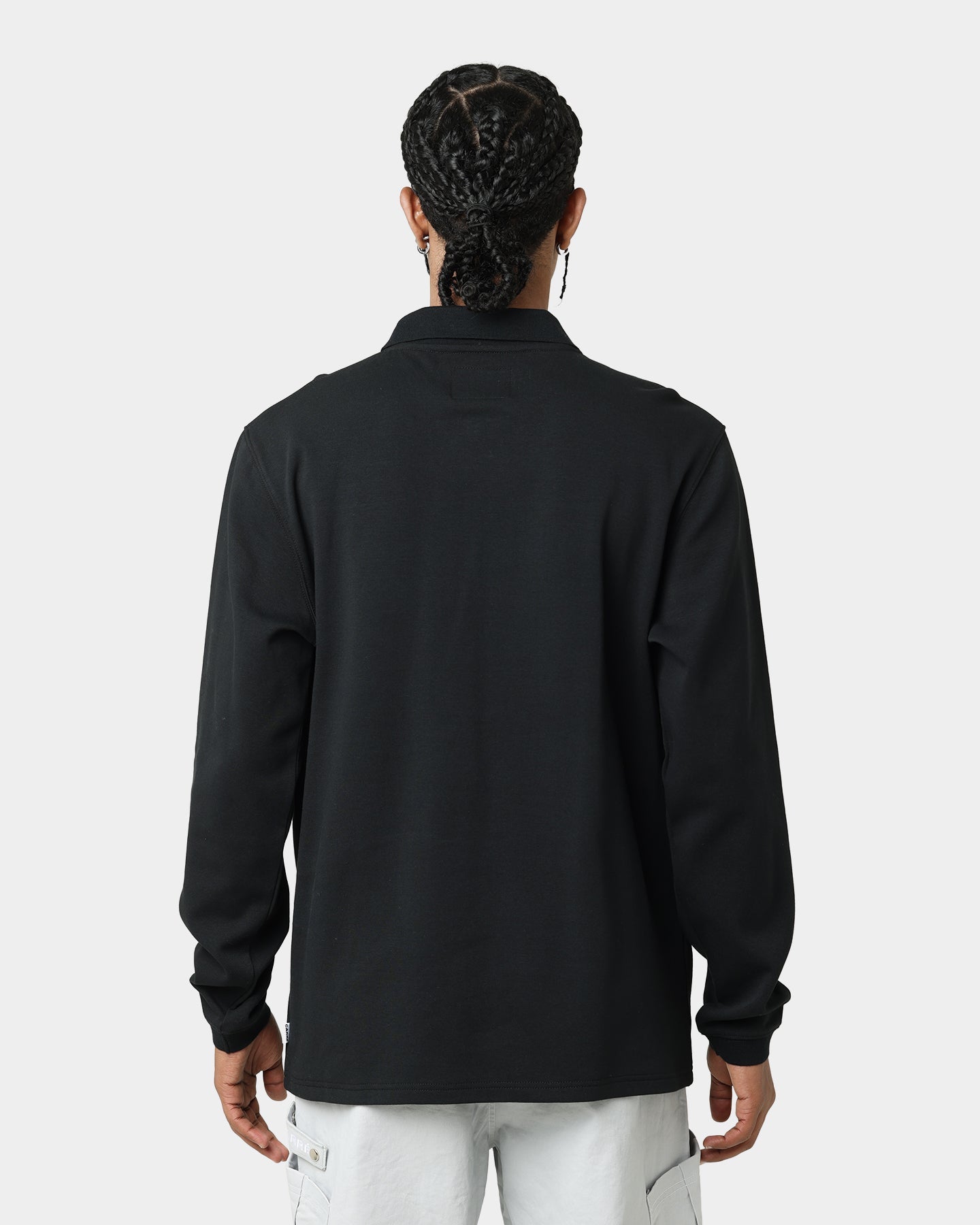 Carr√© Dominateur Cargo Long Sleeve Polo Shirt Black