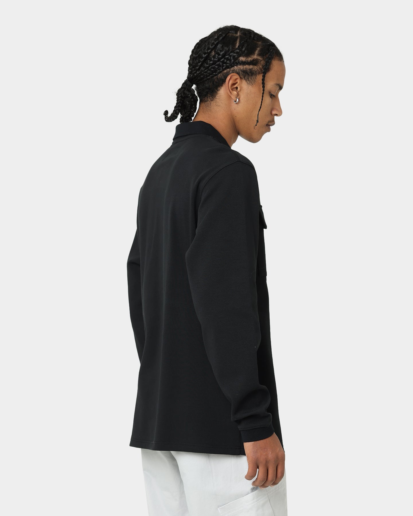 Carr√© Dominateur Cargo Long Sleeve Polo Shirt Black