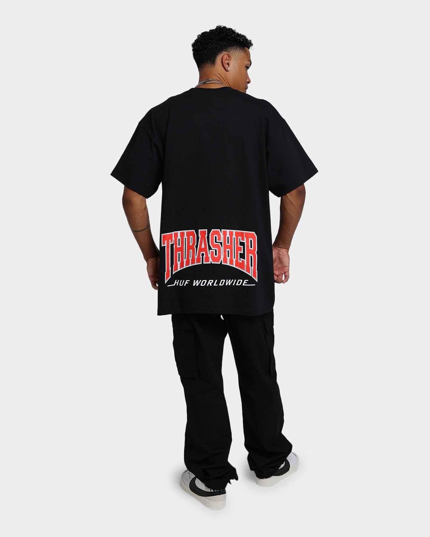 HUF X Thrasher High Point T-Shirt Black