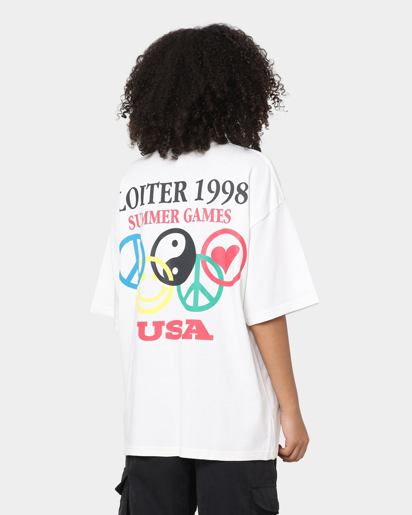 Loiter Tribute T-Shirt Off White Style001