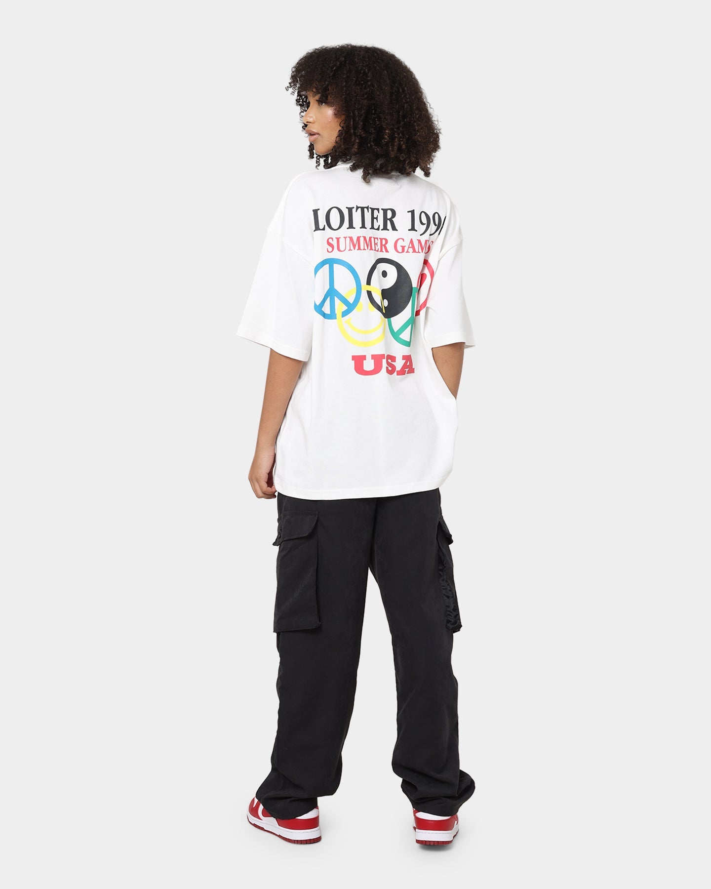 Loiter Tribute T-Shirt Off White Style001