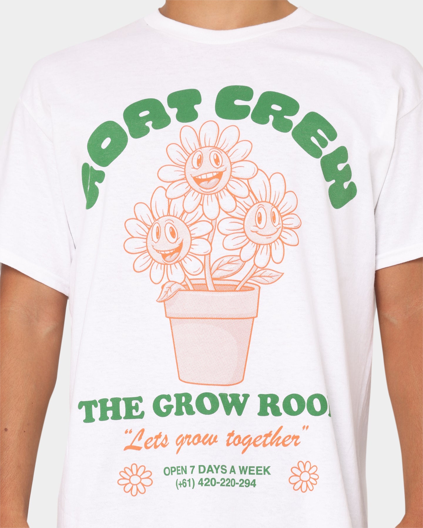 Goat Crew Grow Room T-Shirt White