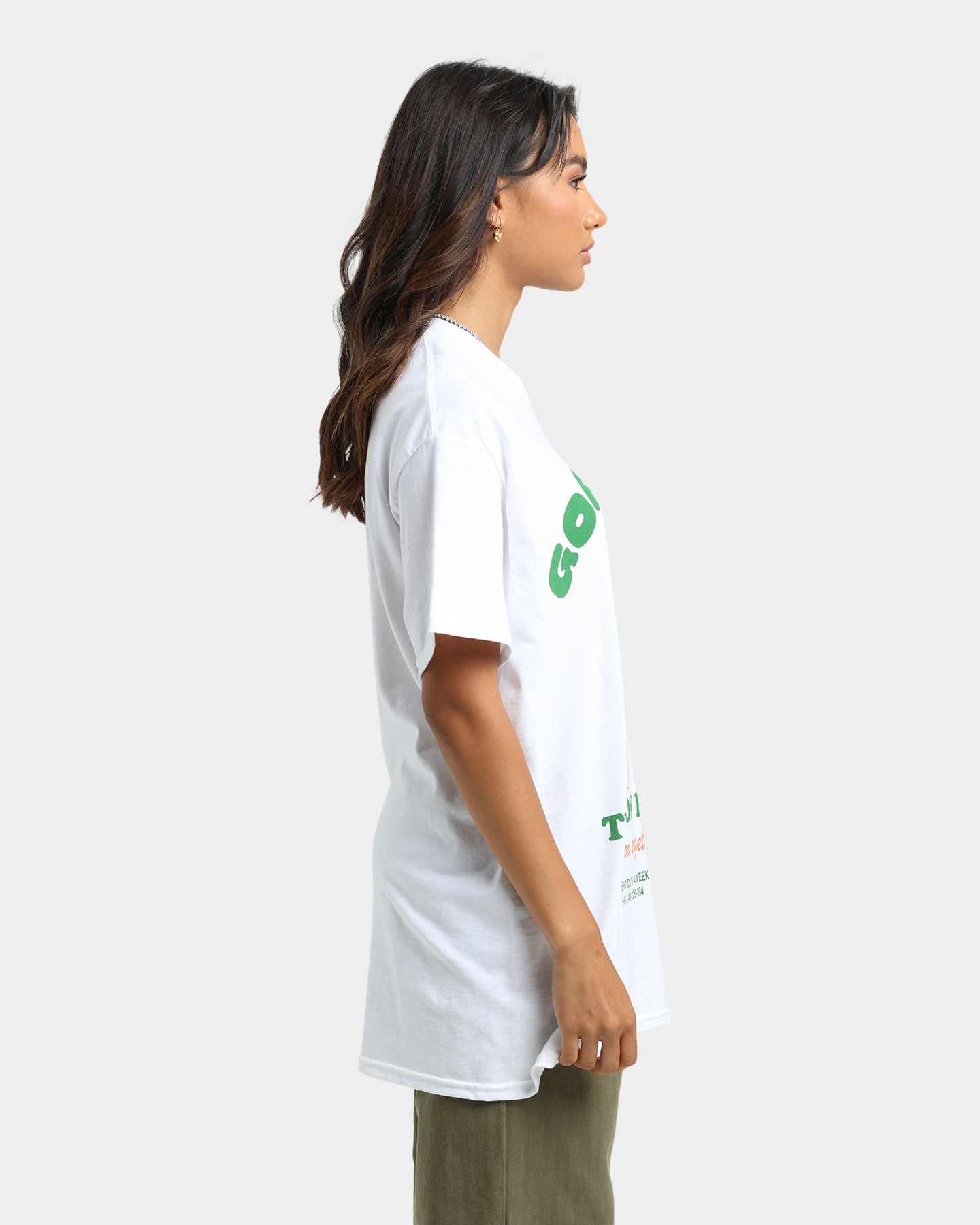 Goat Crew Grow Room T-Shirt White Style001