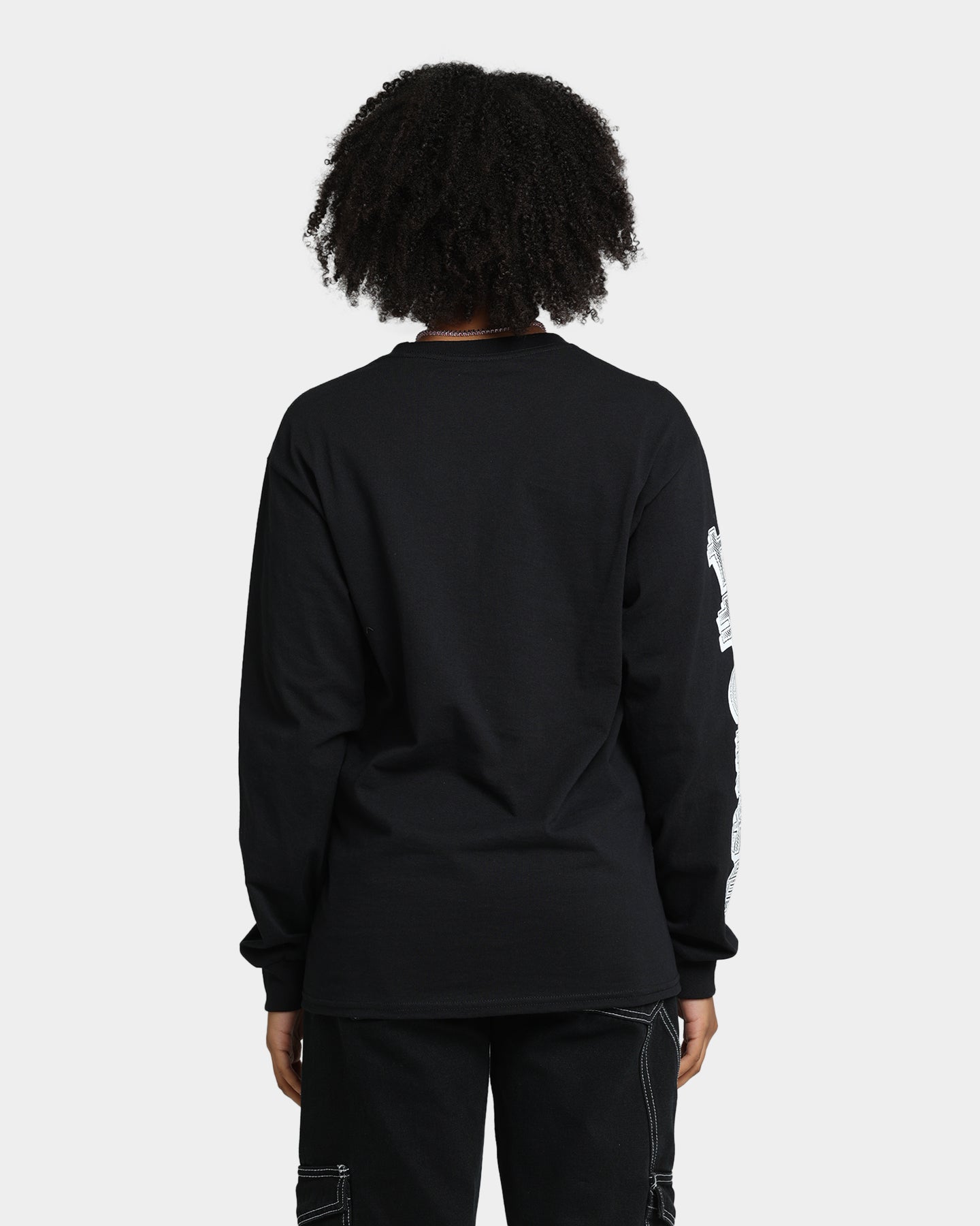 Goat Crew Anime Long Sleeve T-Shirt Black Style001