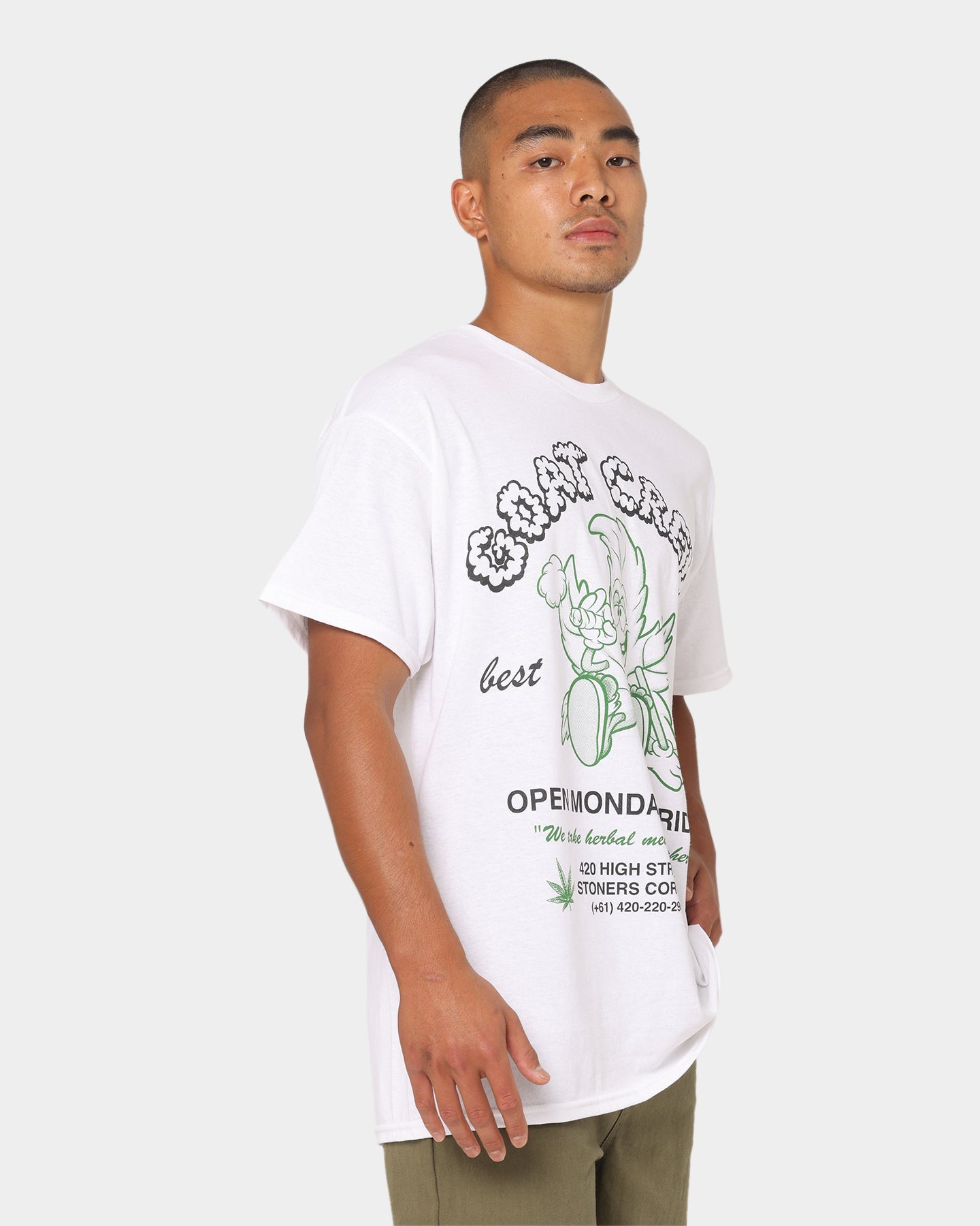 Goat Crew Best Buds T-Shirt Black White