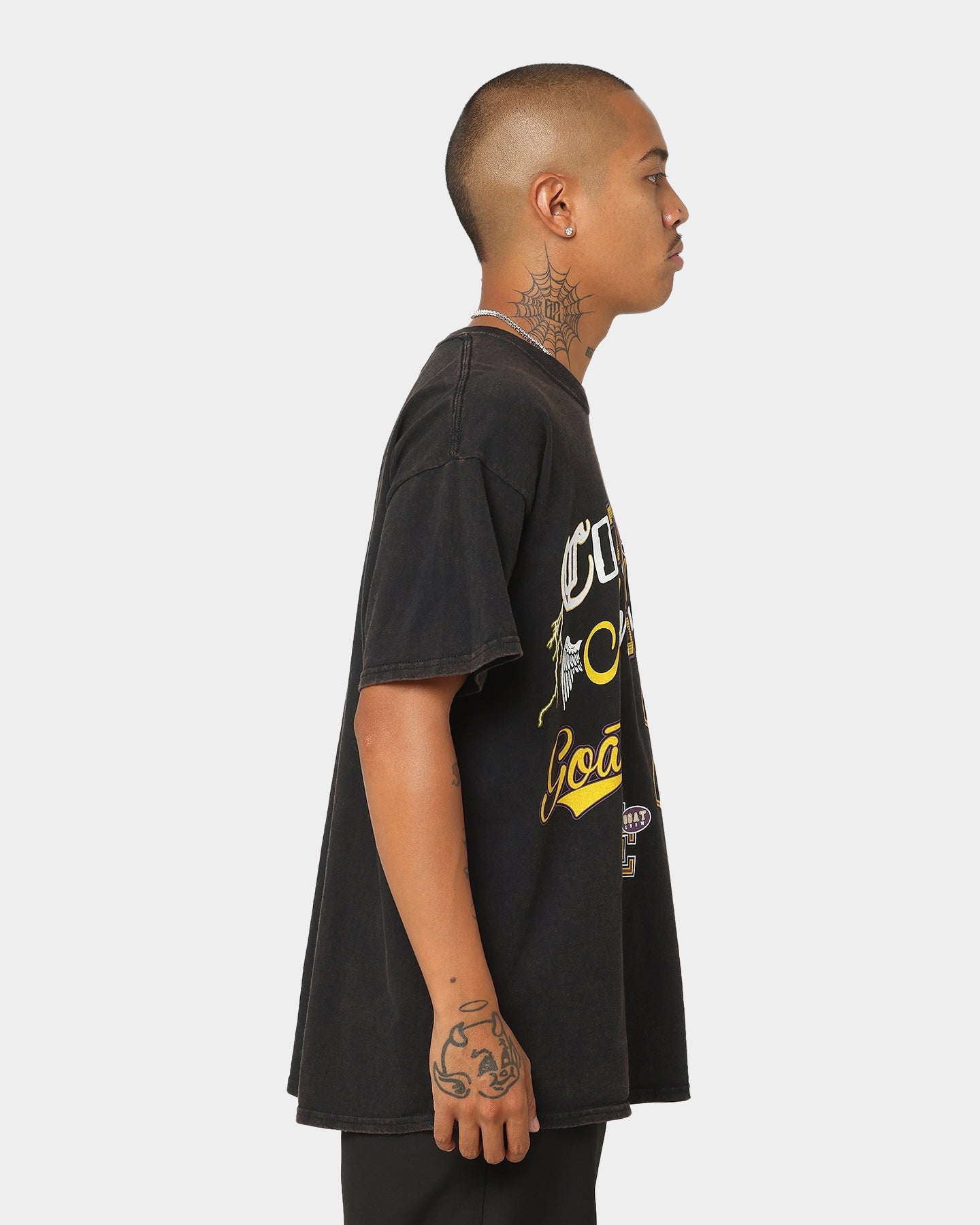 Goat Crew City Of Angels Vintage T-Shirt Black Wash