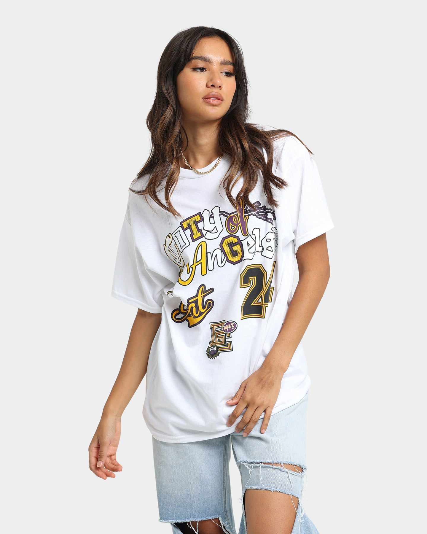 Goat Crew City Of Angels T-Shirt White Style001