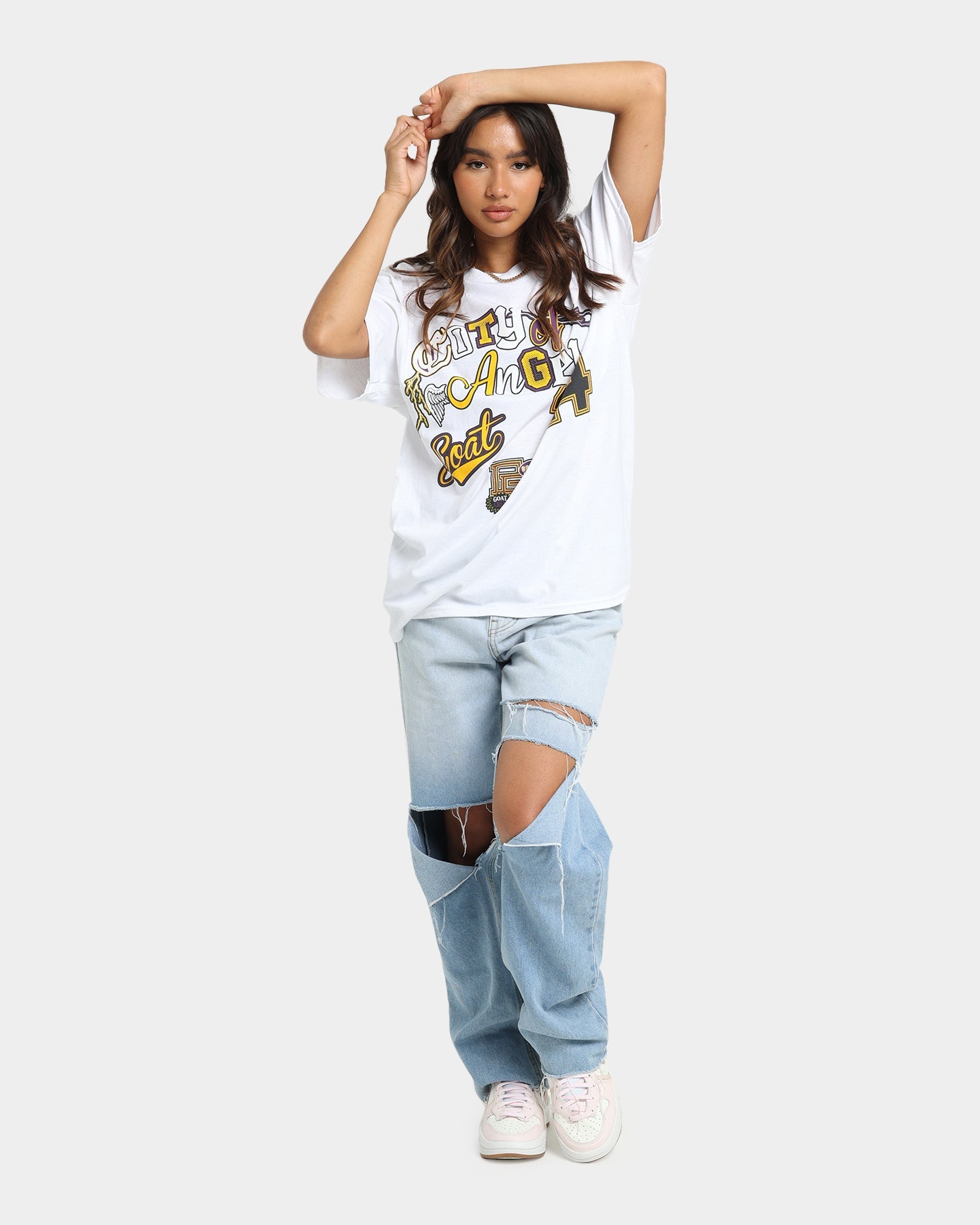 Goat Crew City Of Angels T-Shirt White Style001
