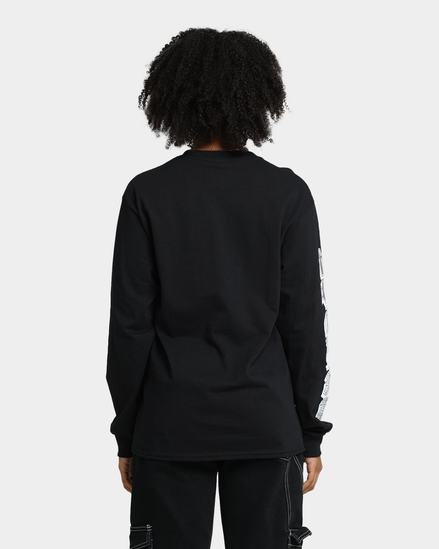 Goat Crew Harajuku Long Sleeve T-Shirt Black Style001