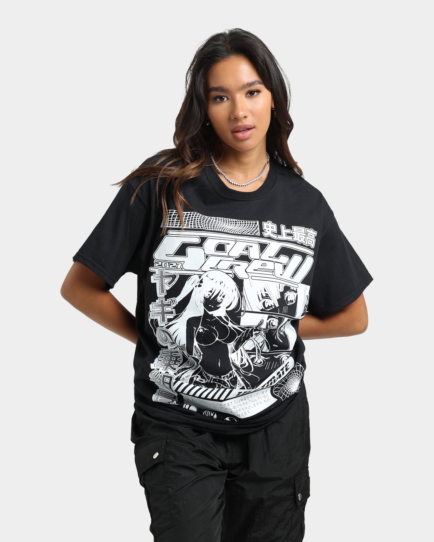Goat Crew Original Anime Vintage T-Shirt Off Black Style001