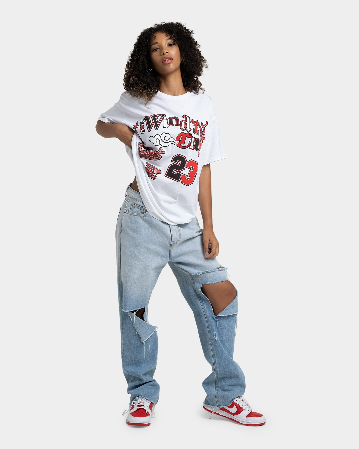 Goat Crew Windy City T-Shirt White Style001