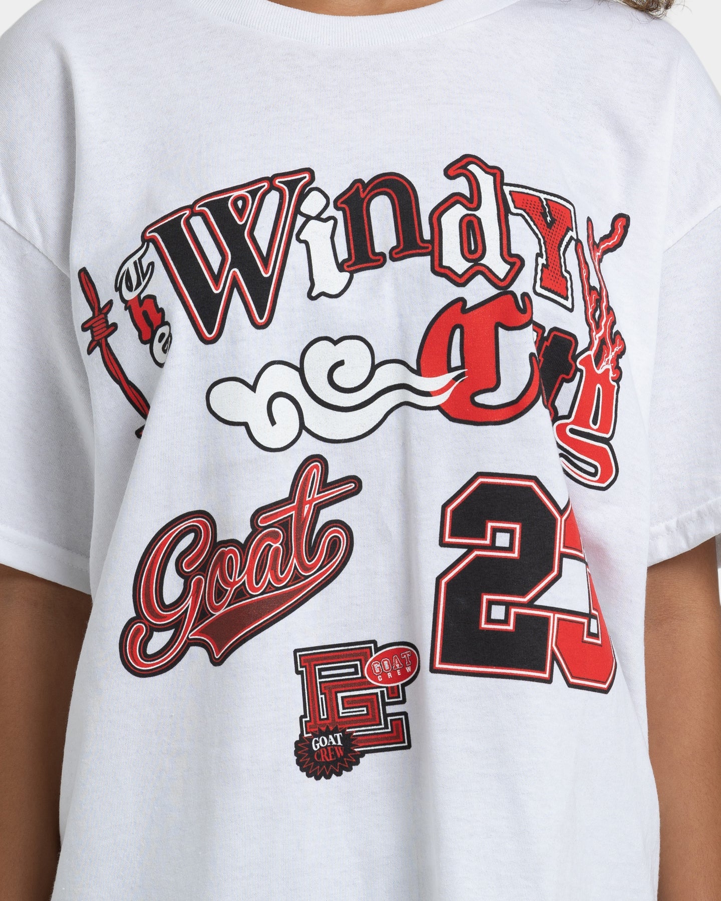 Goat Crew Windy City T-Shirt White Style001