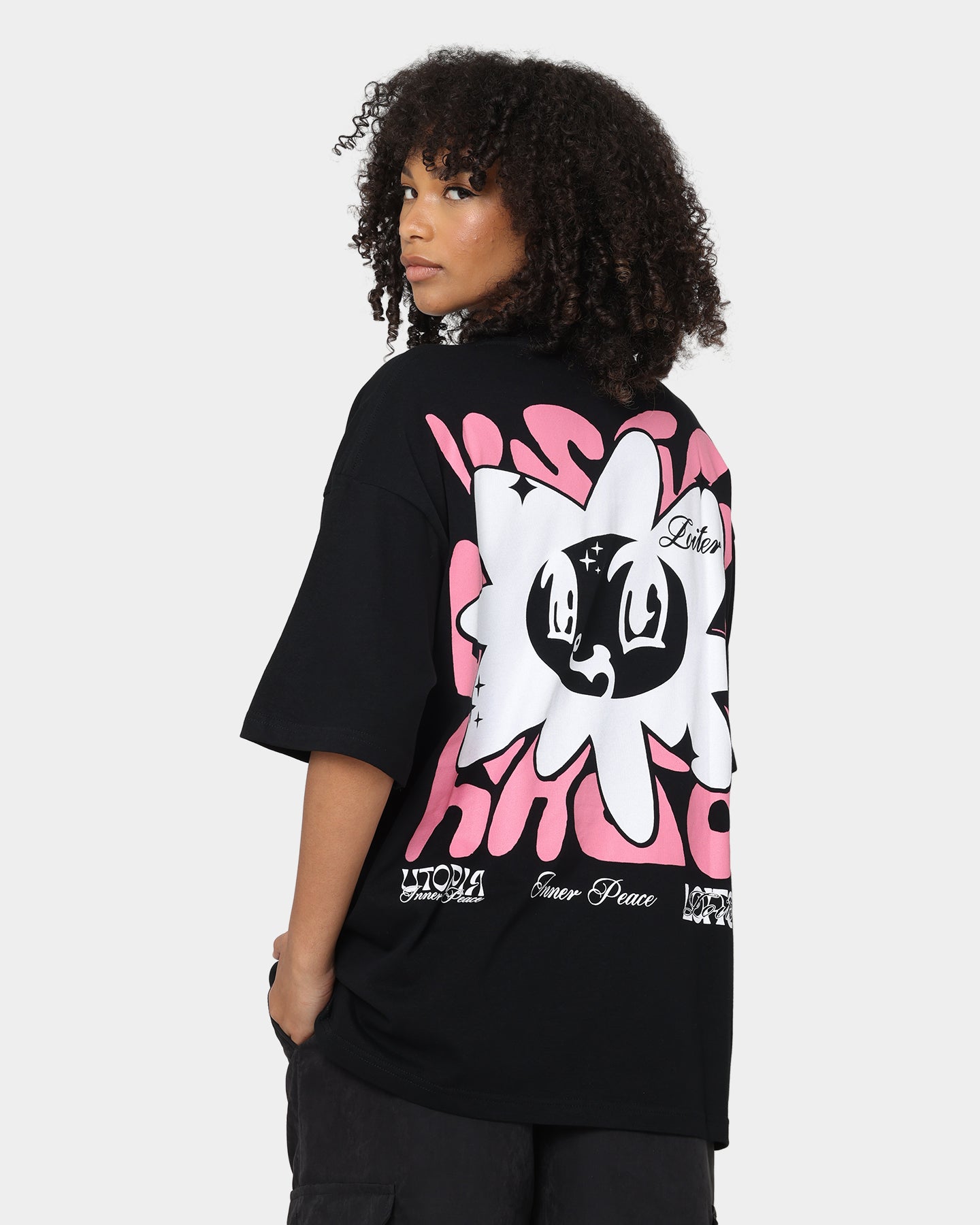 Loiter Inner Peace T-Shirt Black Style001