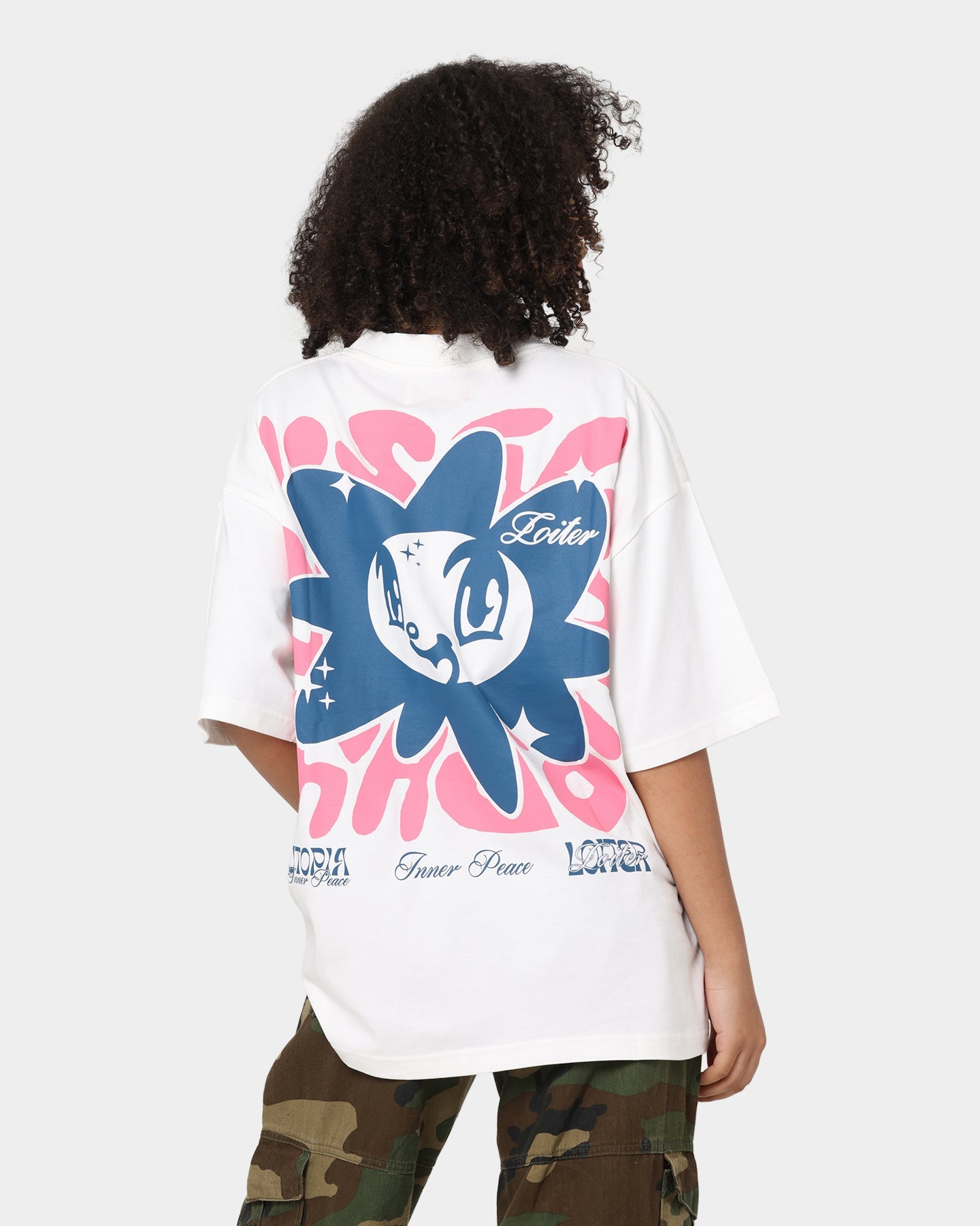 Loiter Inner Peace T-Shirt Off White Style001