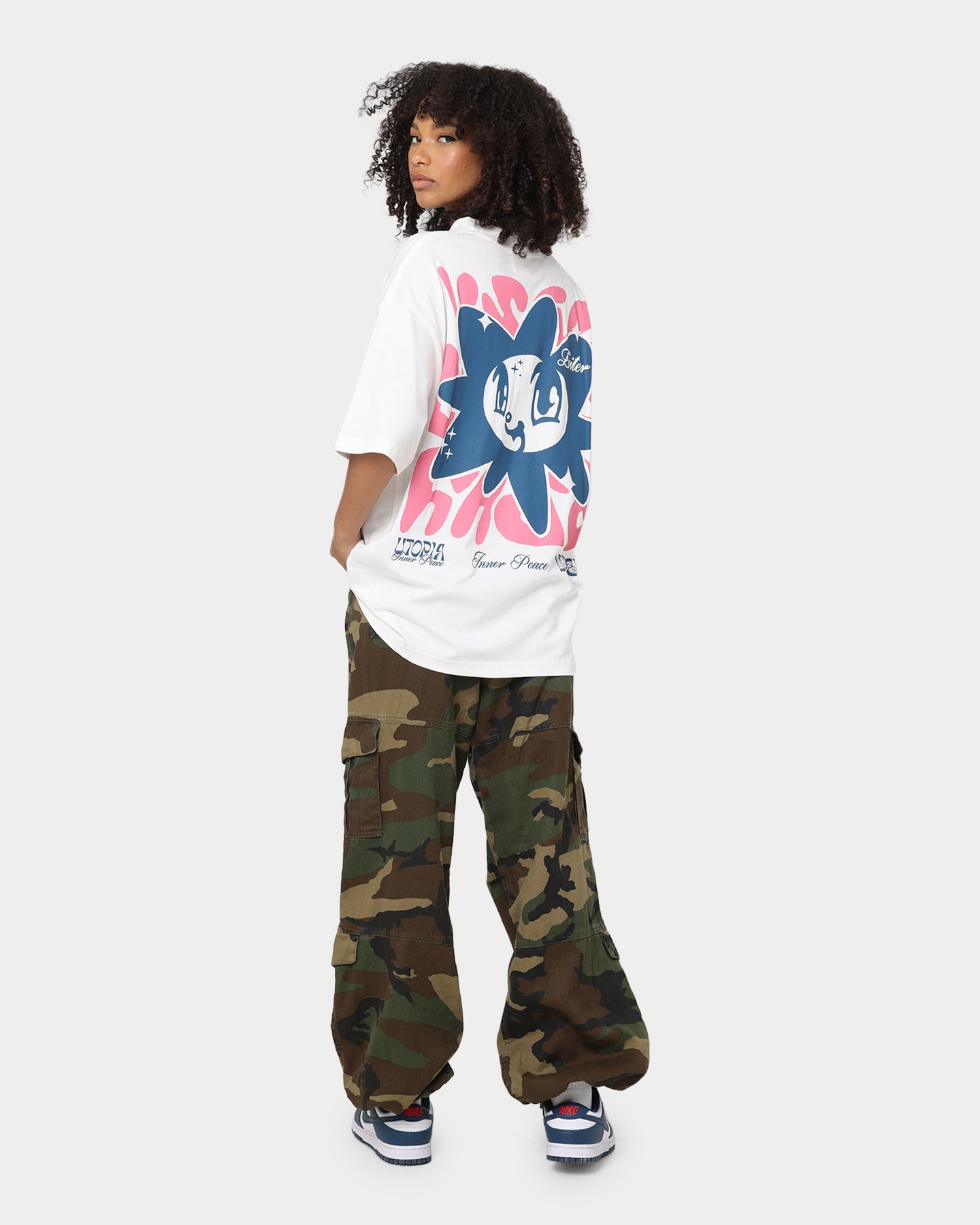 Loiter Inner Peace T-Shirt Off White Style001