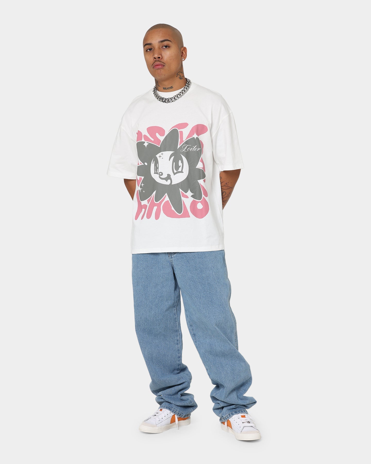 Loiter Utopia Fleur T-Shirt Off White
