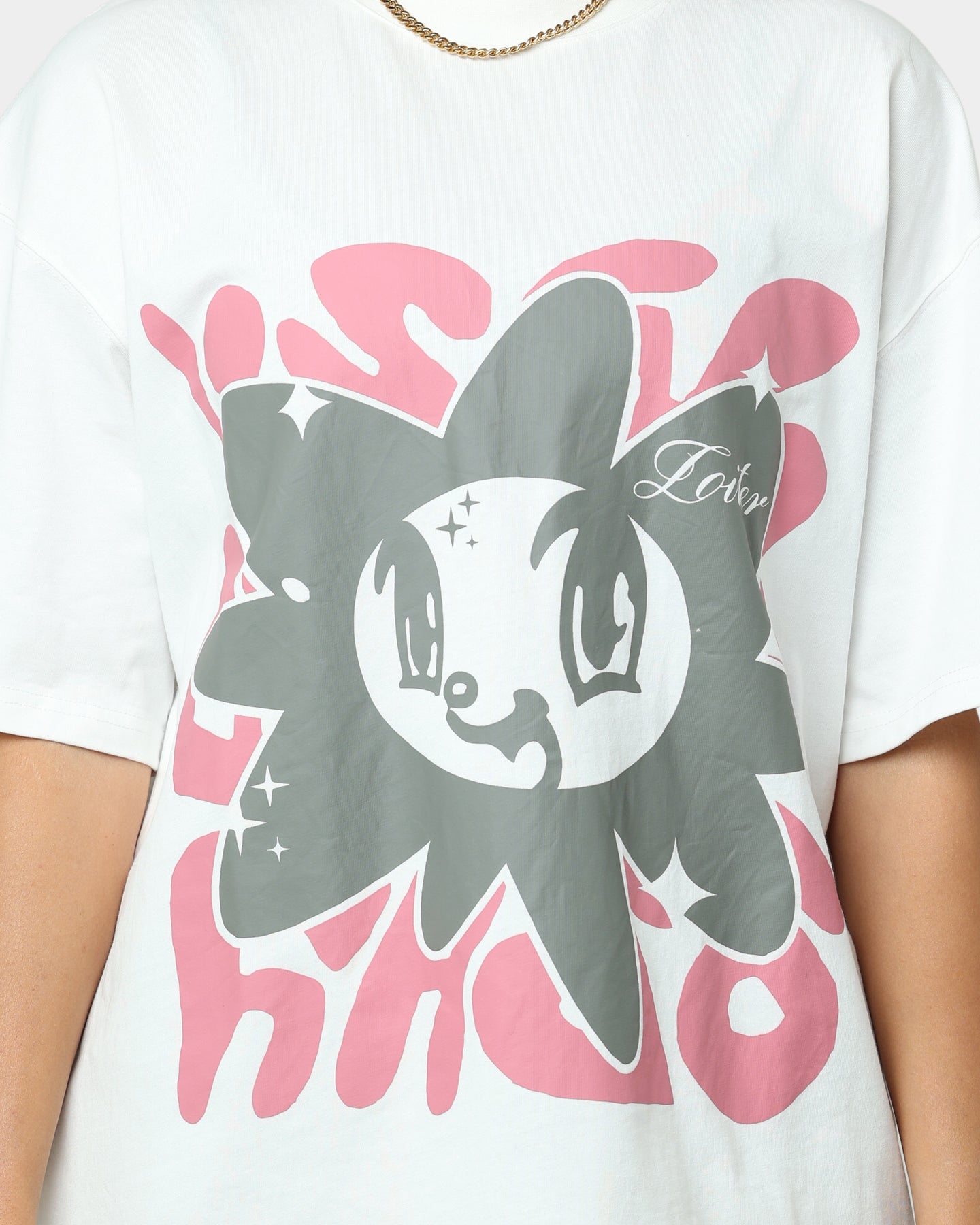 Loiter Utopia Fleur T-Shirt Off White Style001