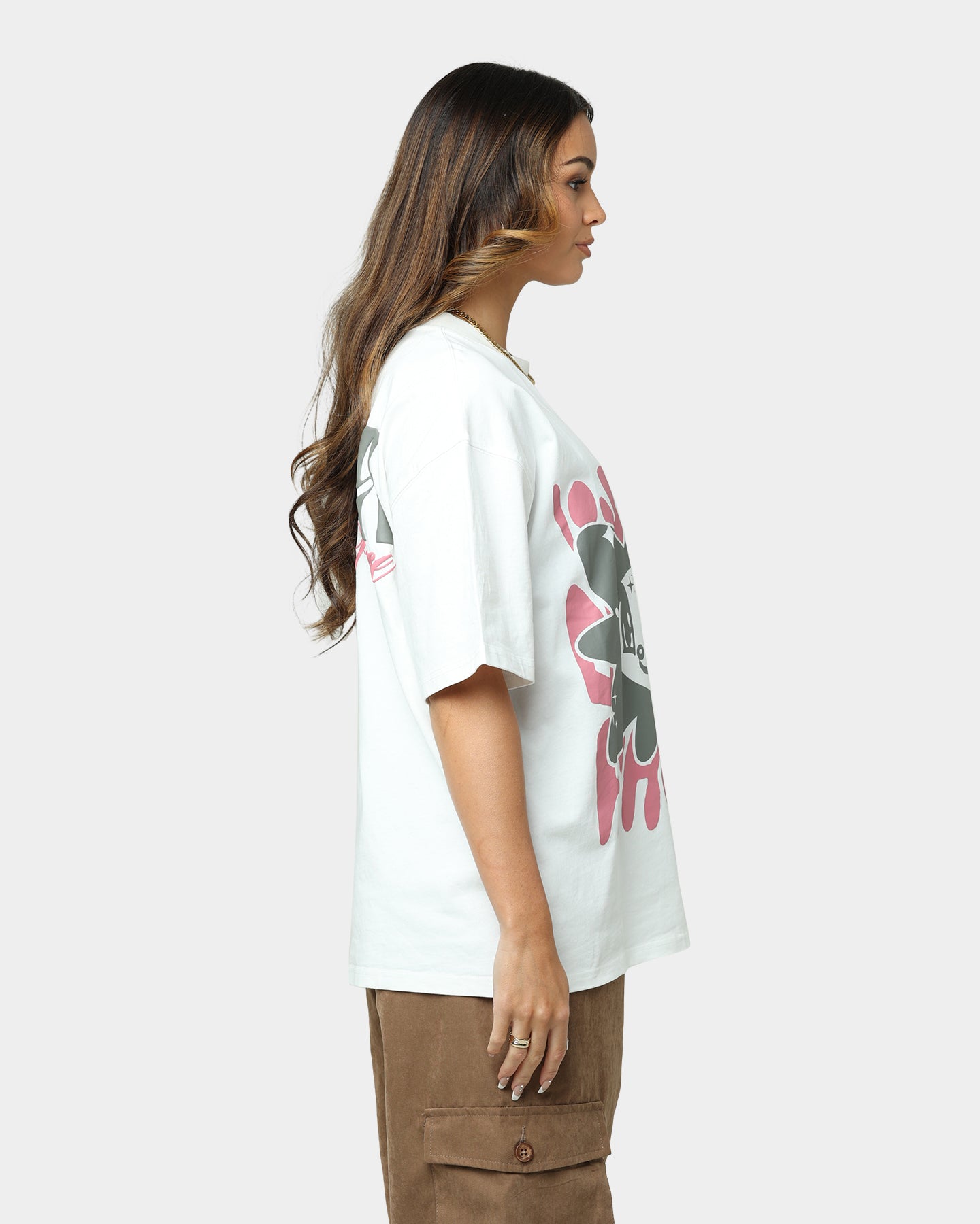 Loiter Utopia Fleur T-Shirt Off White Style001