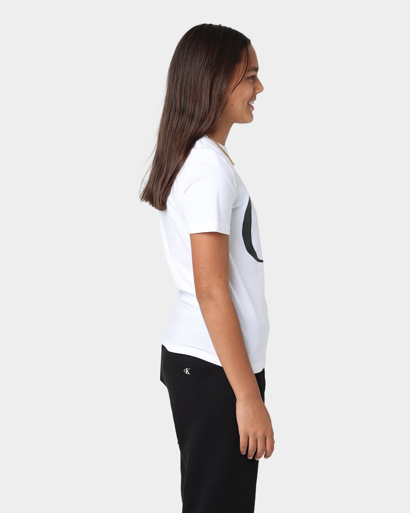 Calvin Klein Kids' Mixed Monogram T-Shirt Bright White