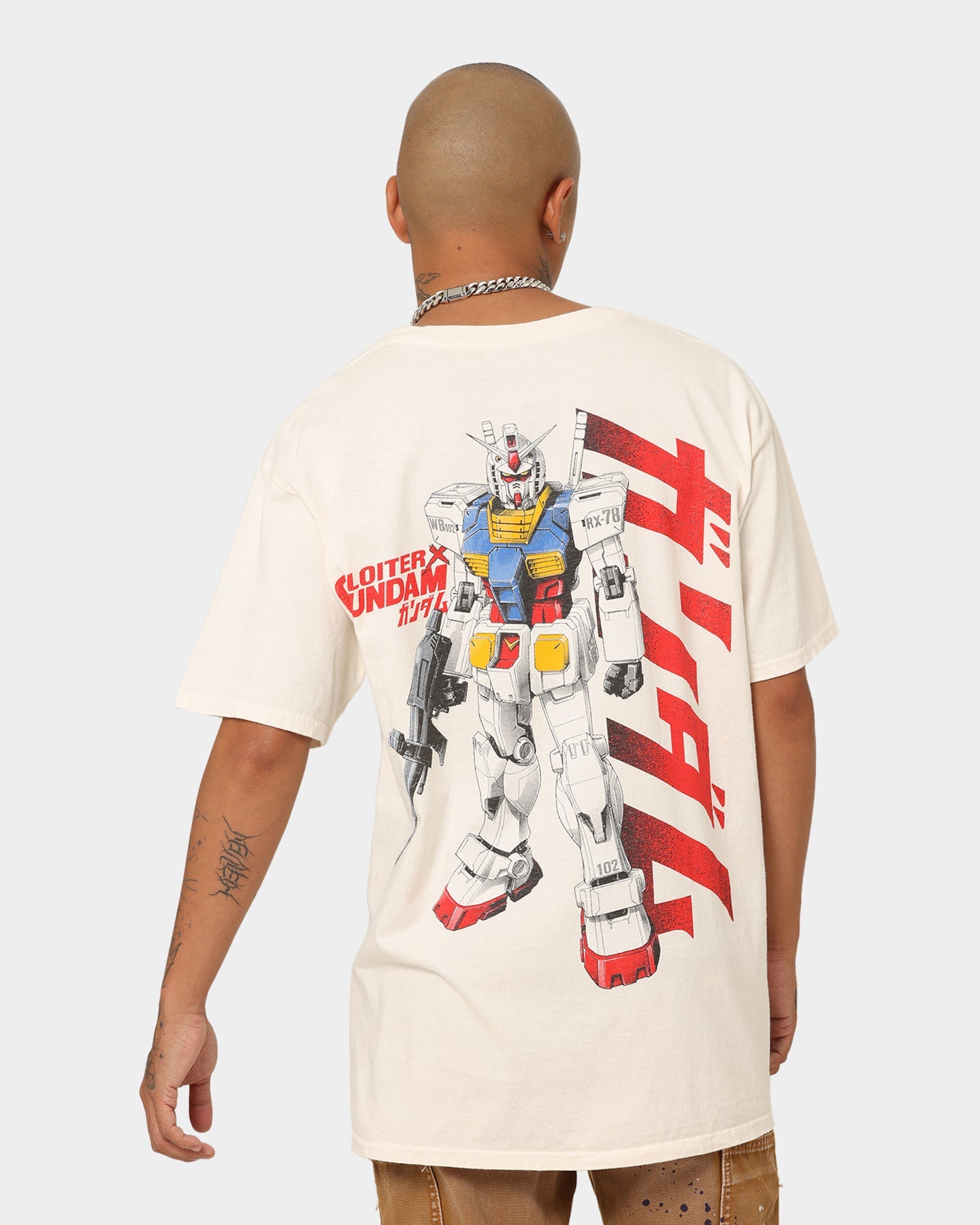 Loiter X Gundam Gundam Vintage T-Shirt Off White