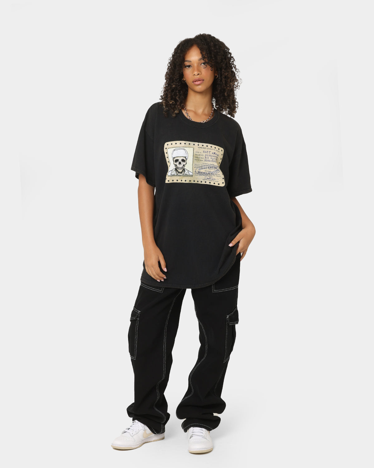 Goat Crew License Vintage T-Shirt Black Style001