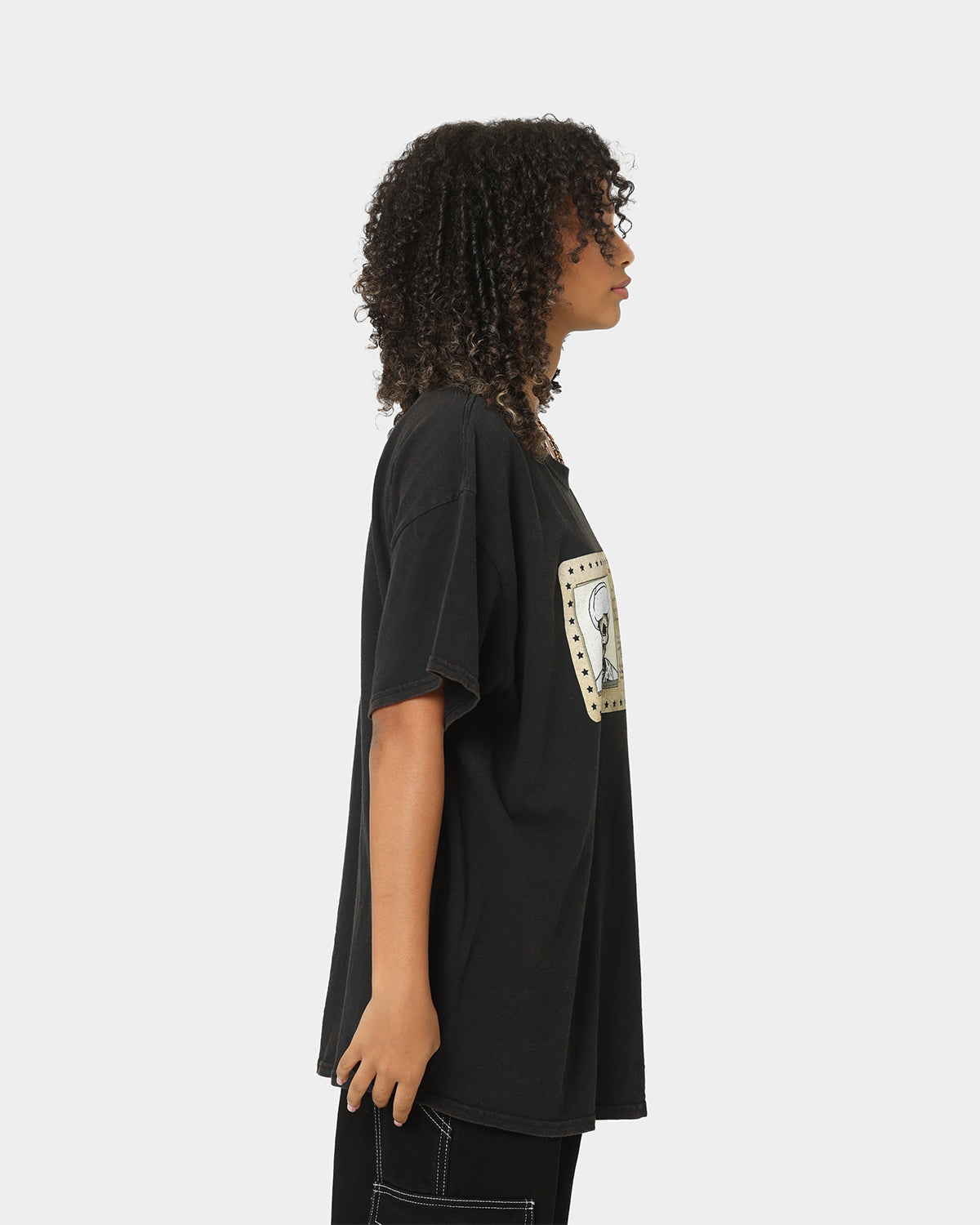 Goat Crew License Vintage T-Shirt Black Style001